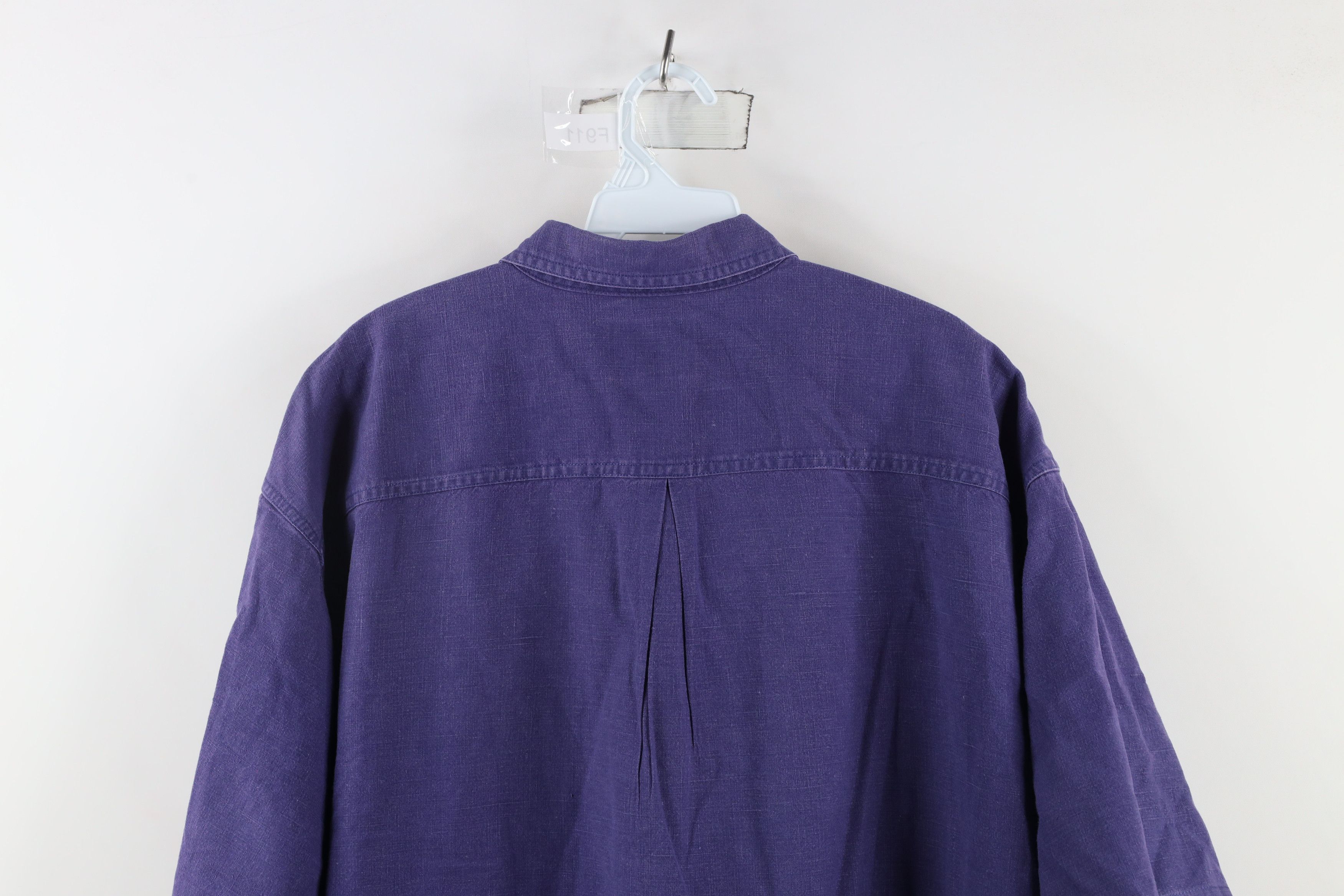 Vintage Vintage 90s Streetwear Linen Blend Short Sleeve Button Shirt Size US XL / EU 56 / 4 - 14 Thumbnail