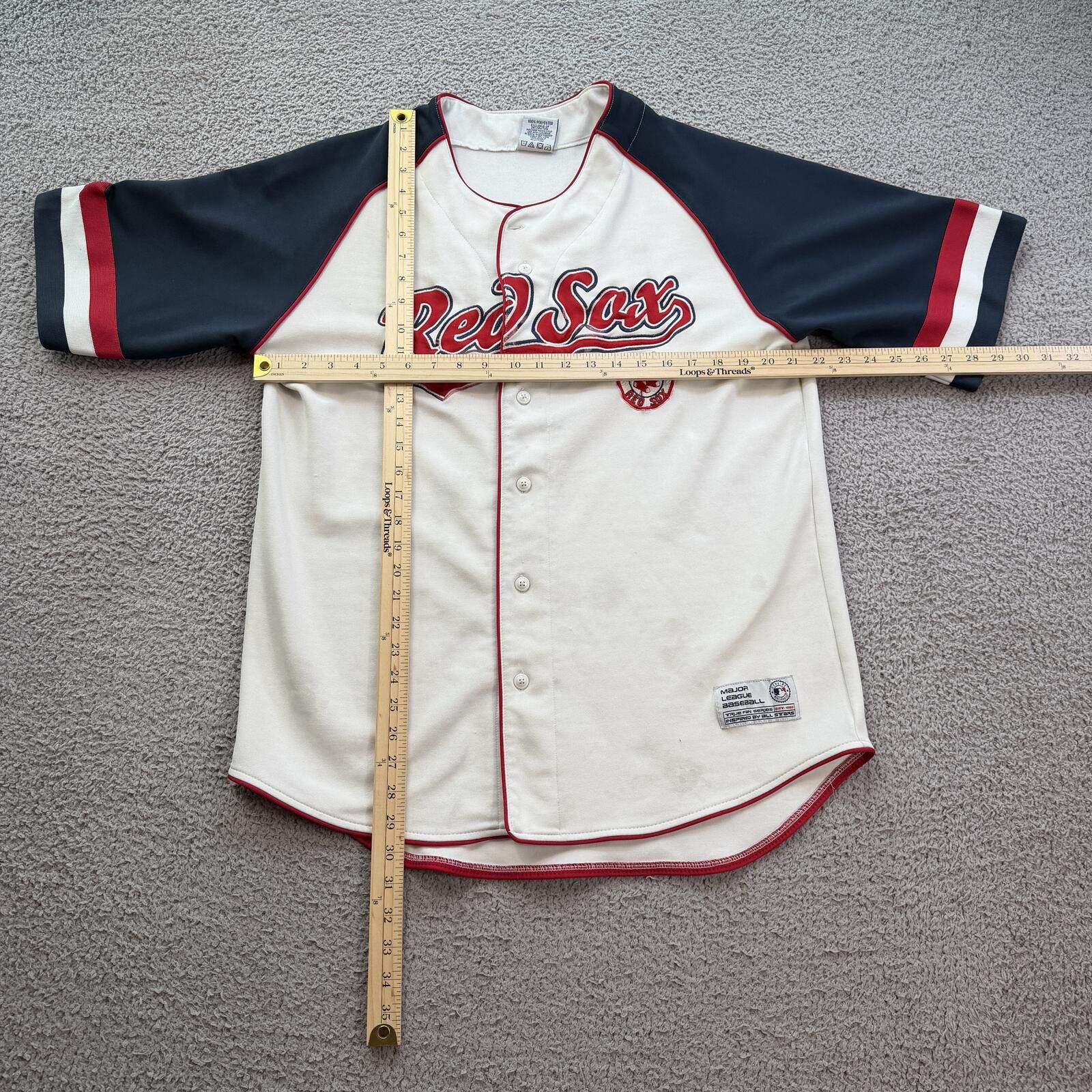 Other Vintage 2000s Boston Red Sox Jersey MLB Baseball Shirt Size US L / EU 52-54 / 3 - 3 Thumbnail