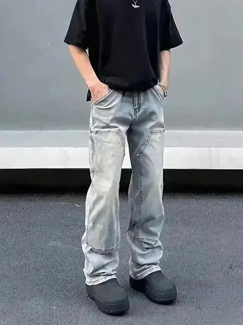 Japanese Brand Blue carpenter fade pants Size US 32 / EU 48 - 2 Thumbnail