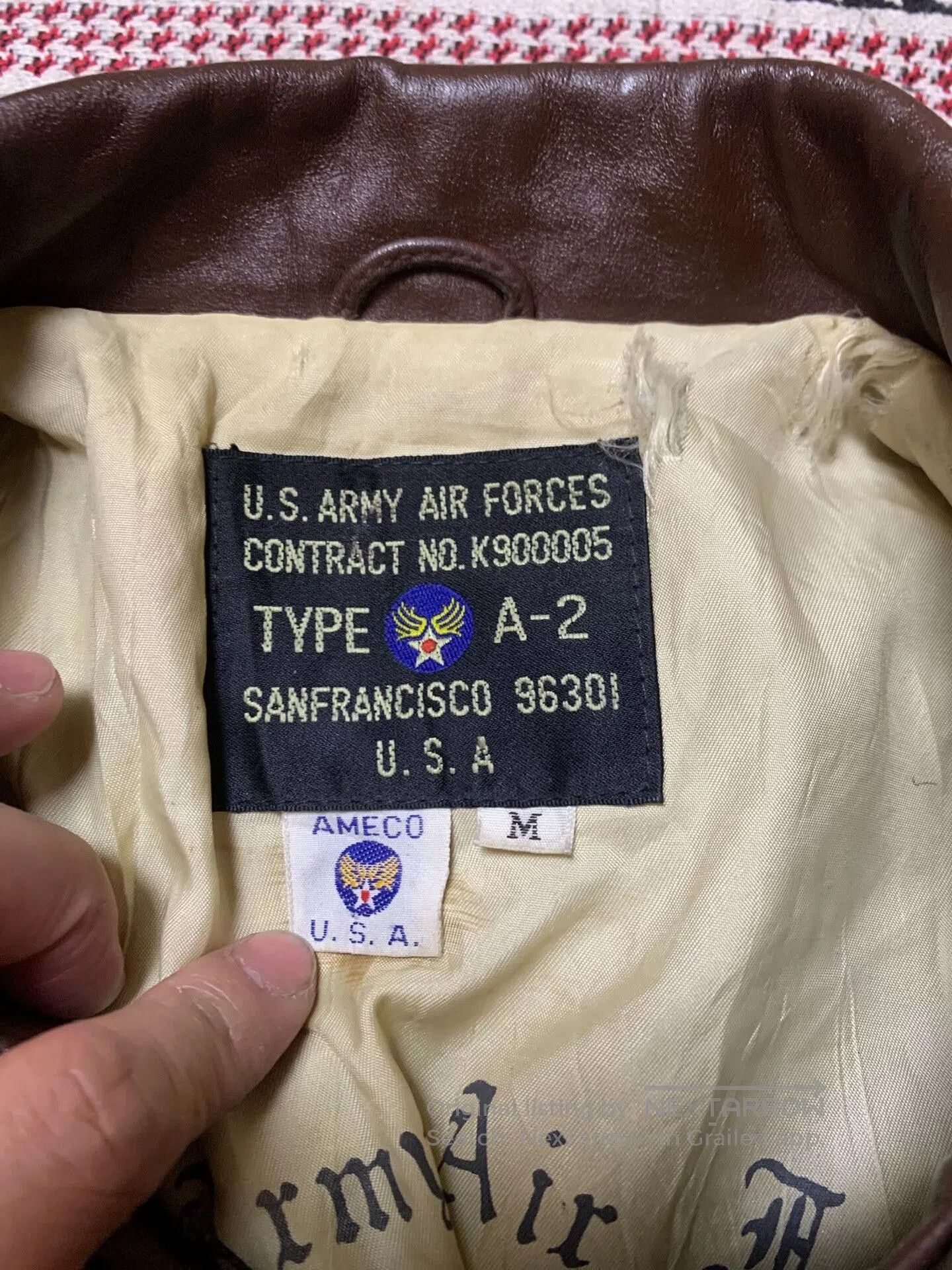 Vintage vintage ameco a-2 military leather jacket. Size US M / EU 48-50 / 2 - 8 Thumbnail