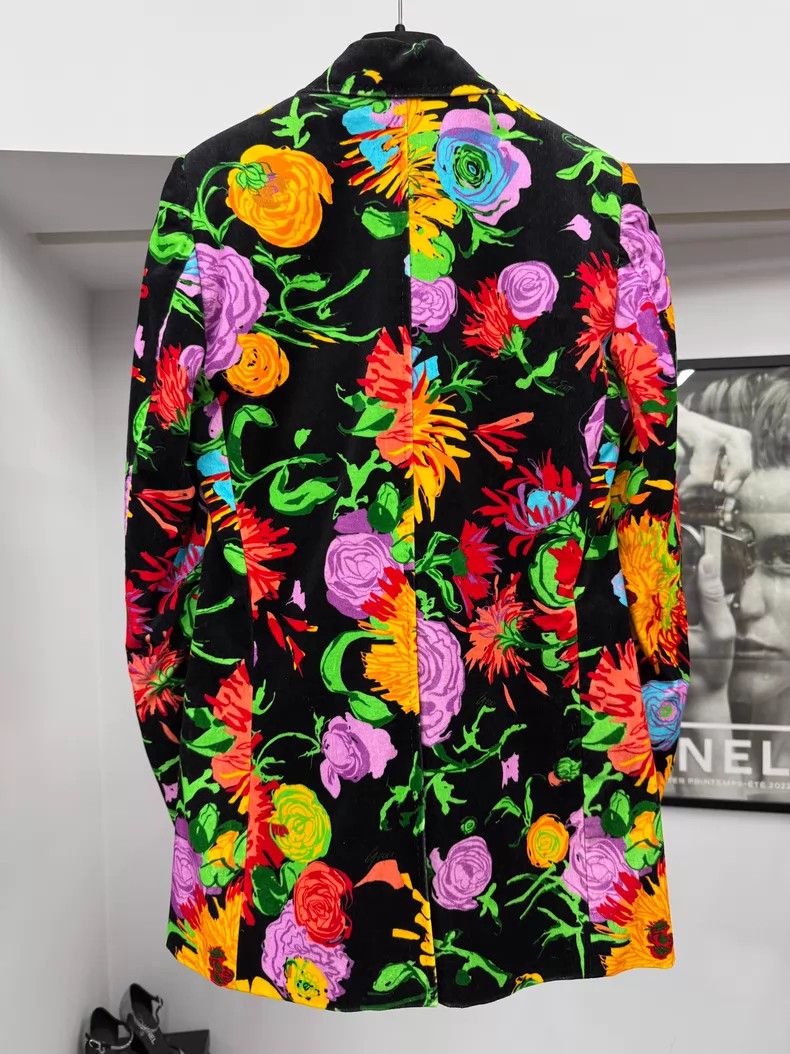 Gucci Gucci Colorful printed black velvet fabric suit jacket Size XS / US 0-2 / IT 36-38 - 3 Thumbnail