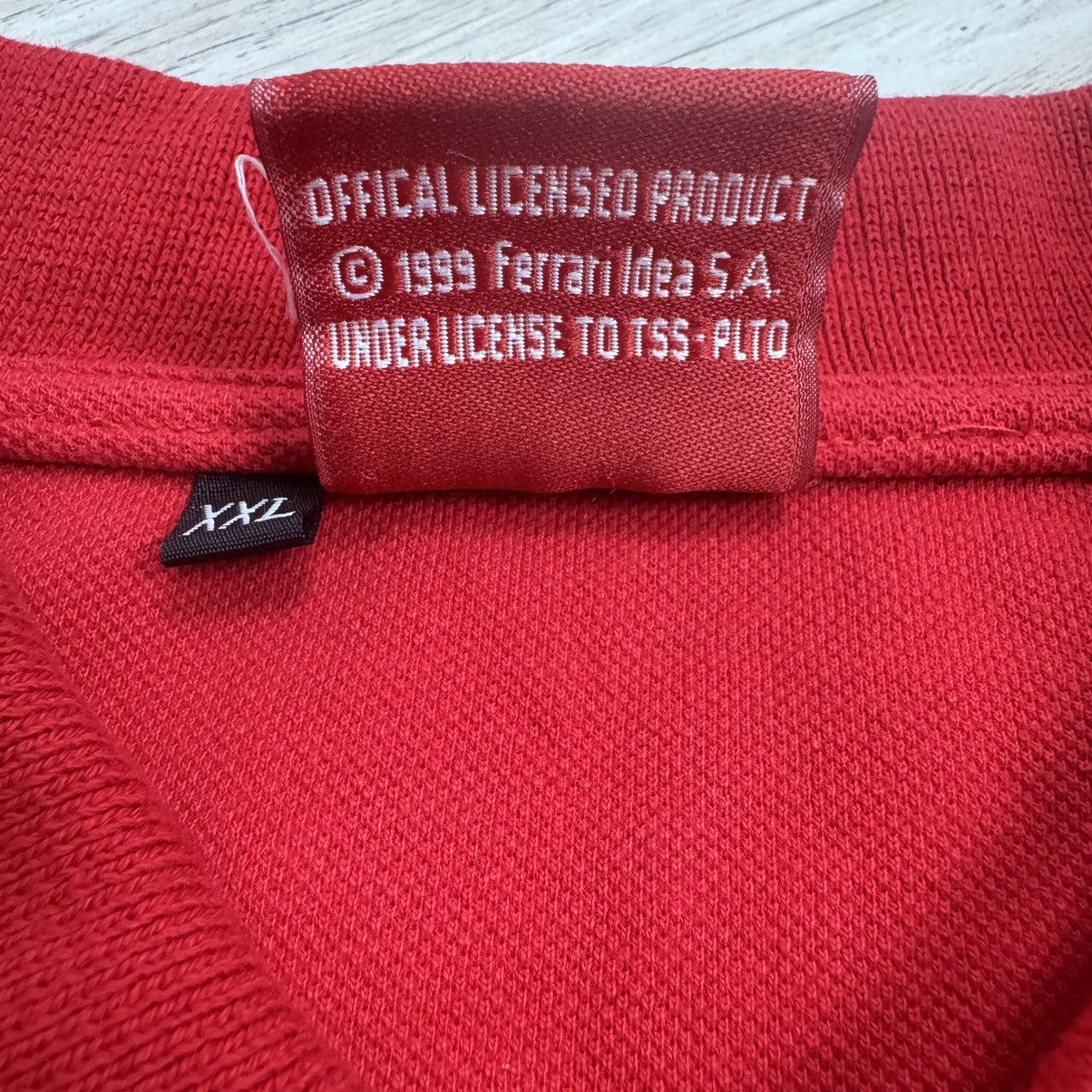 Ferrari Vintage 1999 Ferrari Michael Schumacher Small Logo Polo Tee Size US XXL / EU 58 / 5 - 13 Thumbnail