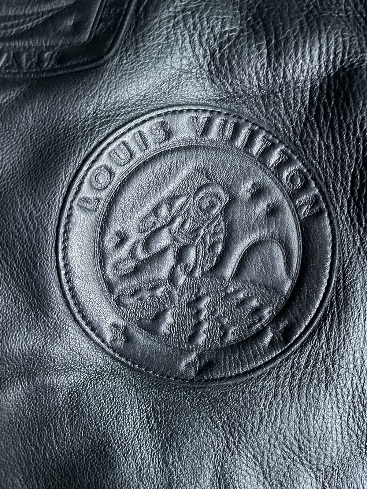 Louis Vuitton Louis Vuitton Satellite Black Leather Jacket Size US M / EU 48-50 / 2 - 6 Thumbnail