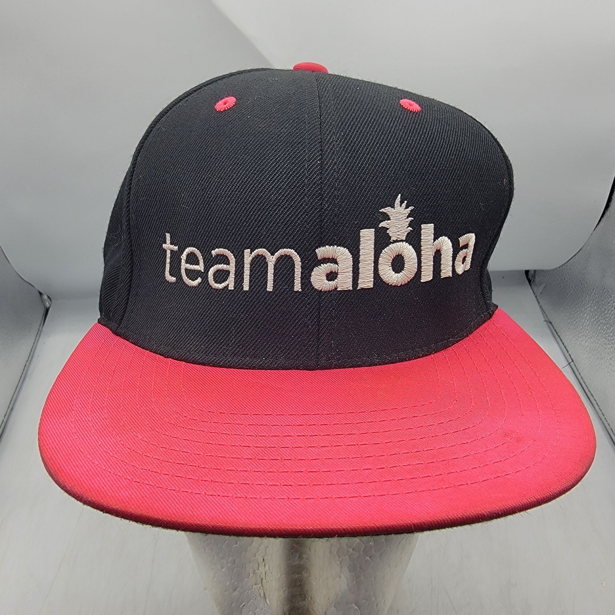 Other Team Aloha Snapback Hat Black Red Adjustable Outdoors Casual Size ONE SIZE - 1 Thumbnail