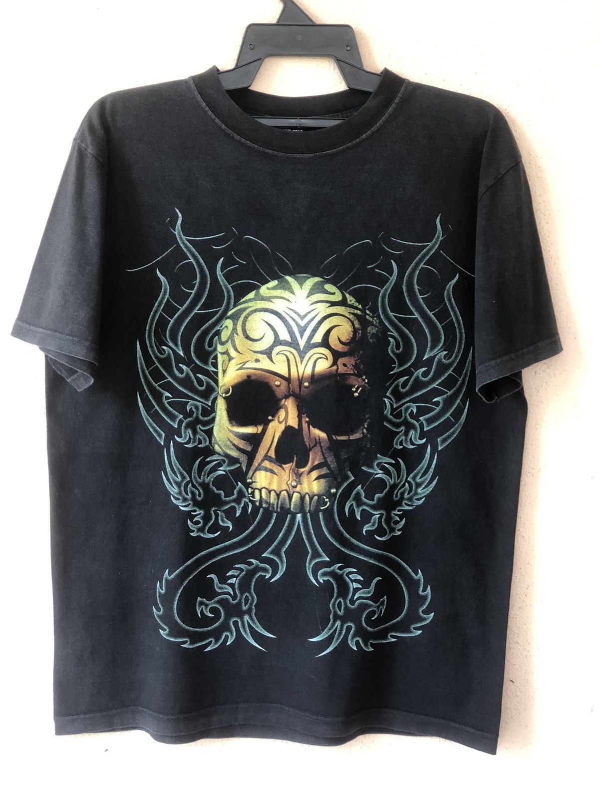 Vintage Vintage Head Skull Tatoo Art Rare Tee Size US L / EU 52-54 / 3 - 1 Thumbnail