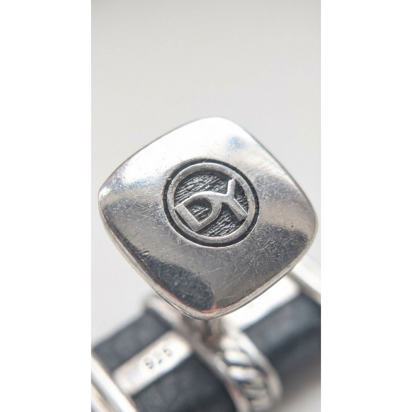 David Yurman David Yurman Leather & Sterling Silver 925 Cufflinks Size ONE SIZE - 7 Thumbnail
