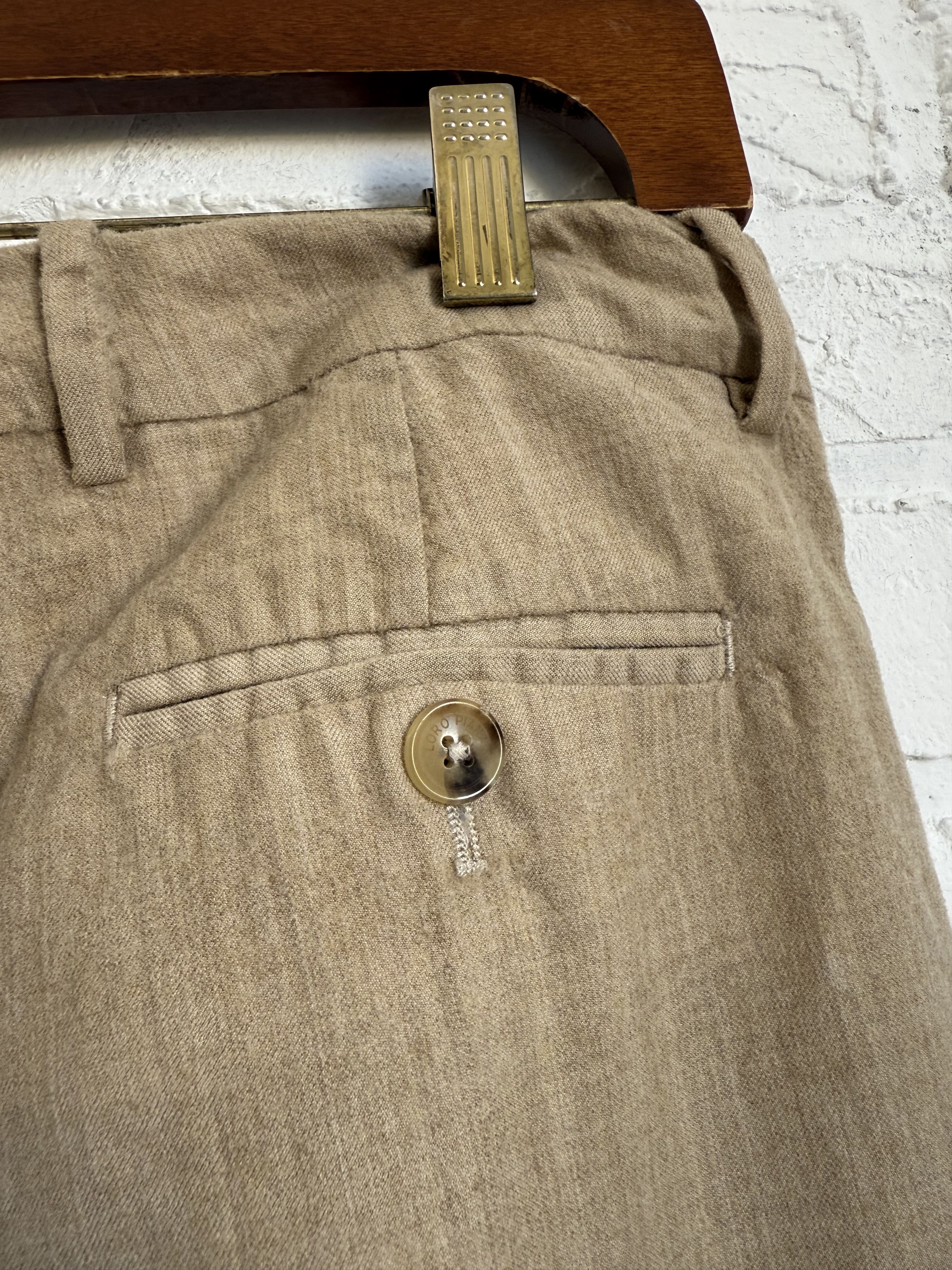 Loro Piana Loro Piana wool trousers beige Size 30" / US 8 / IT 44 - 2 Thumbnail