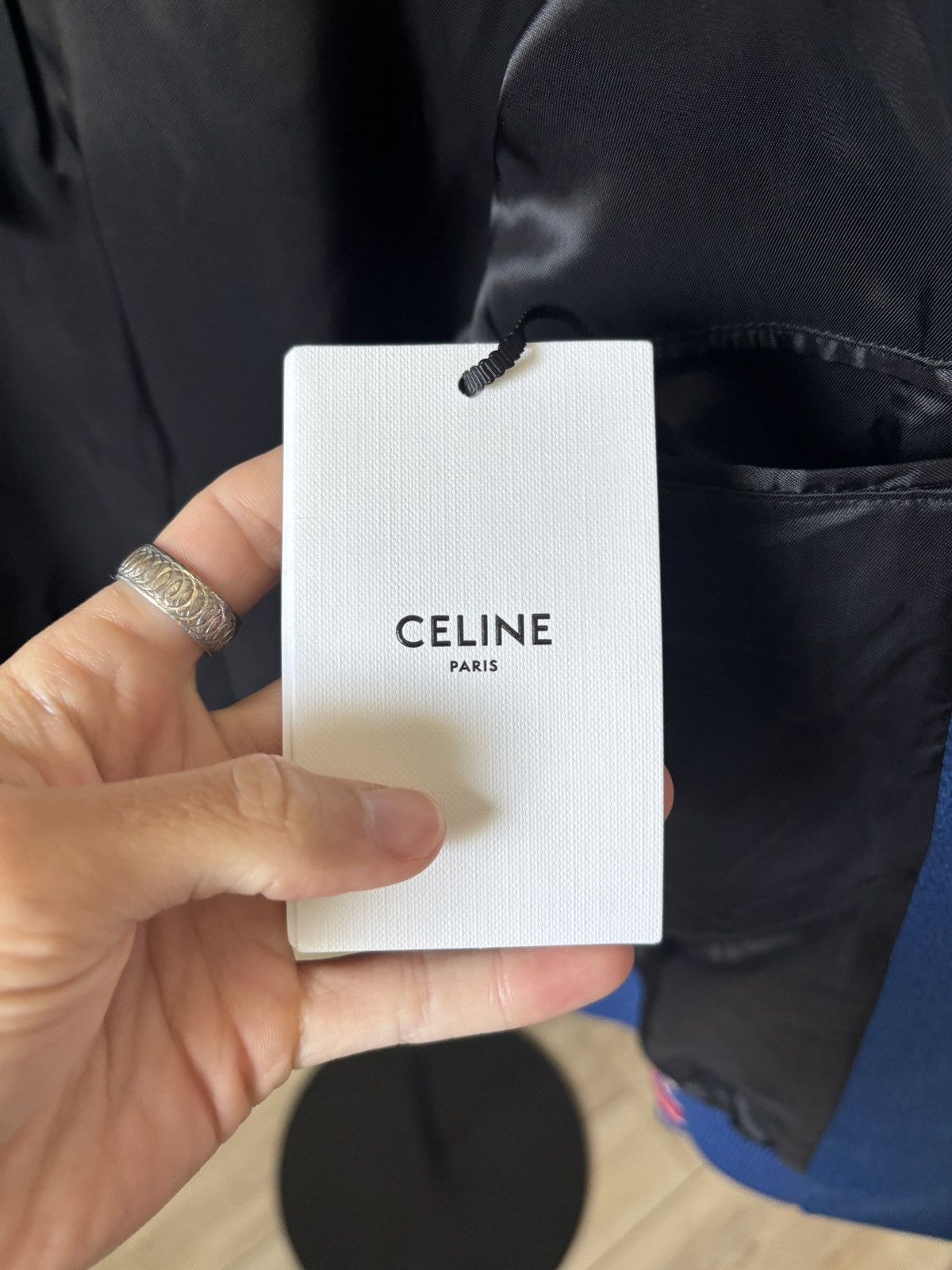 Celine CELINE | $3250 | VARSITY LEATHER COLLEGE TEDDY JACKET Size US M / EU 48-50 / 2 - 14 Thumbnail