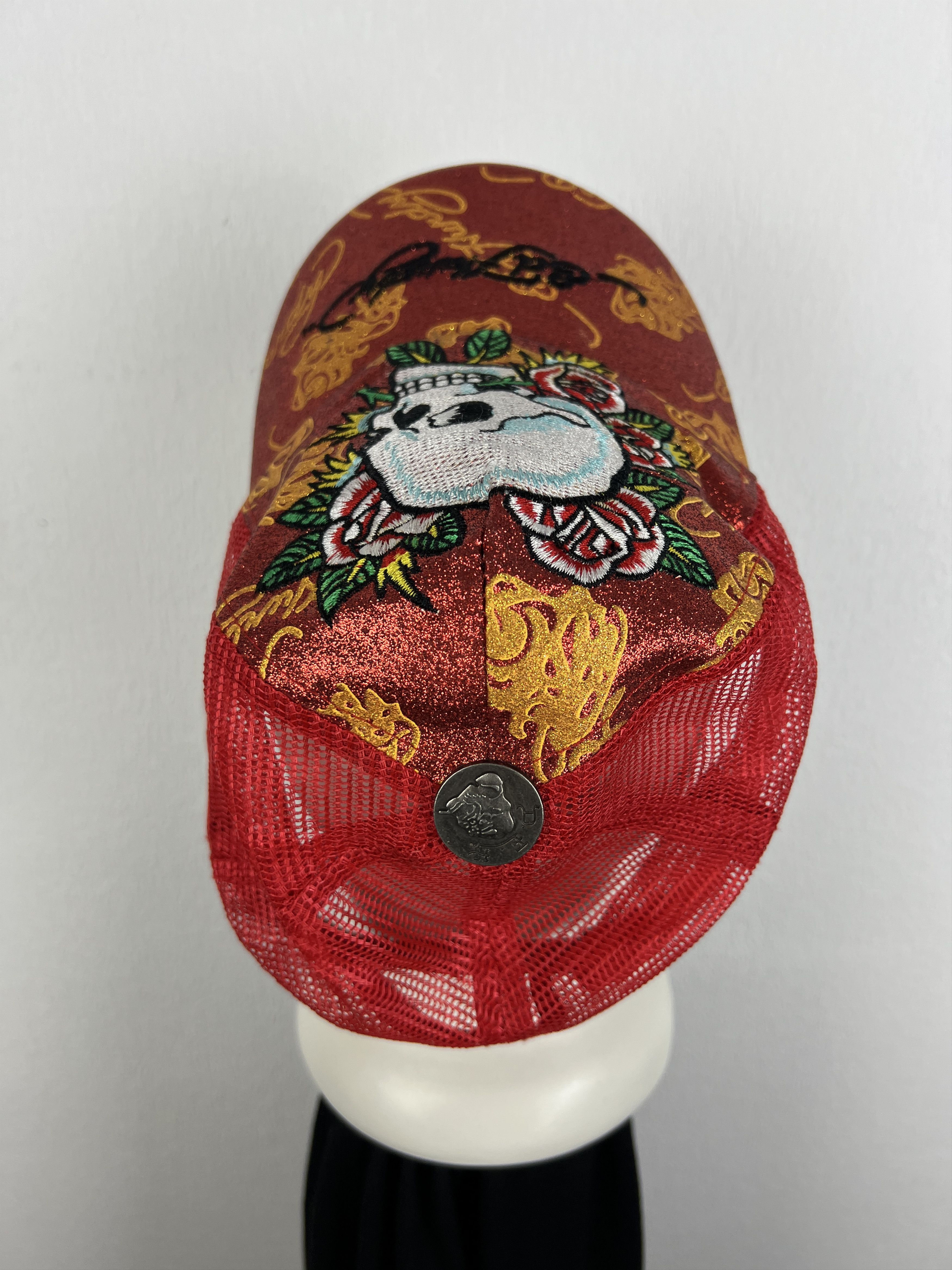 Vintage Ed Hardy Trucker Hat Snapback Christian Audigier Cap Rare Size ONE SIZE - 6 Thumbnail