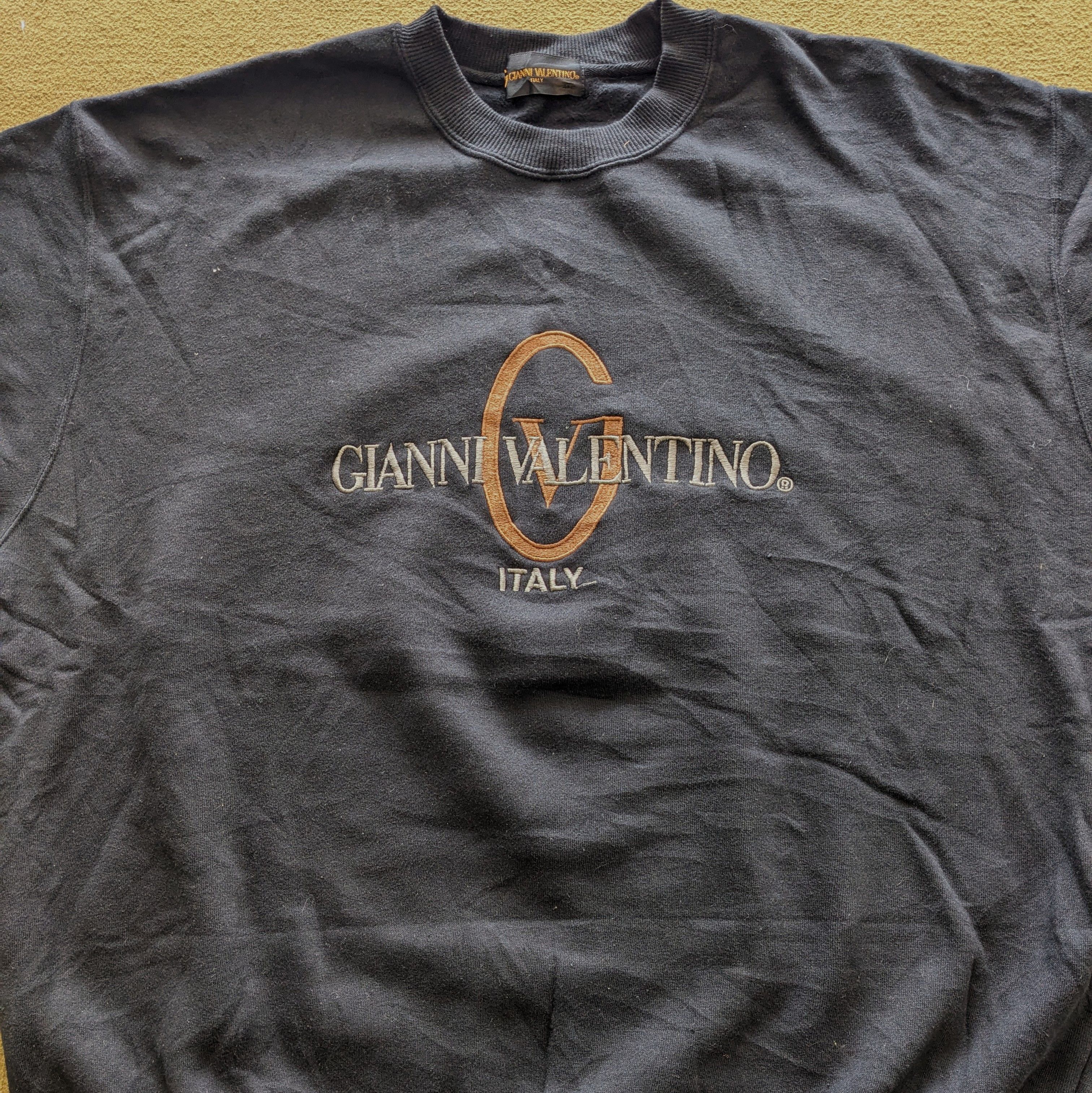Gianni Valentino Vintage GIANNI VALENTINO Fashion Designer Sweatshirt Size US XL / EU 56 / 4 - 2 Thumbnail