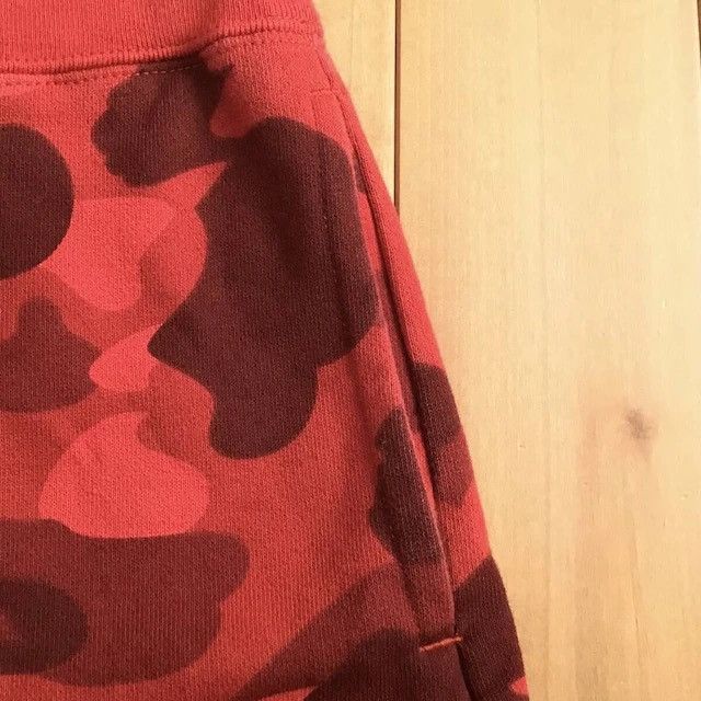 Bape BAPE Red camo sweat shorts a bathing ape ★size M Size US 32 / EU 48 - 3 Thumbnail
