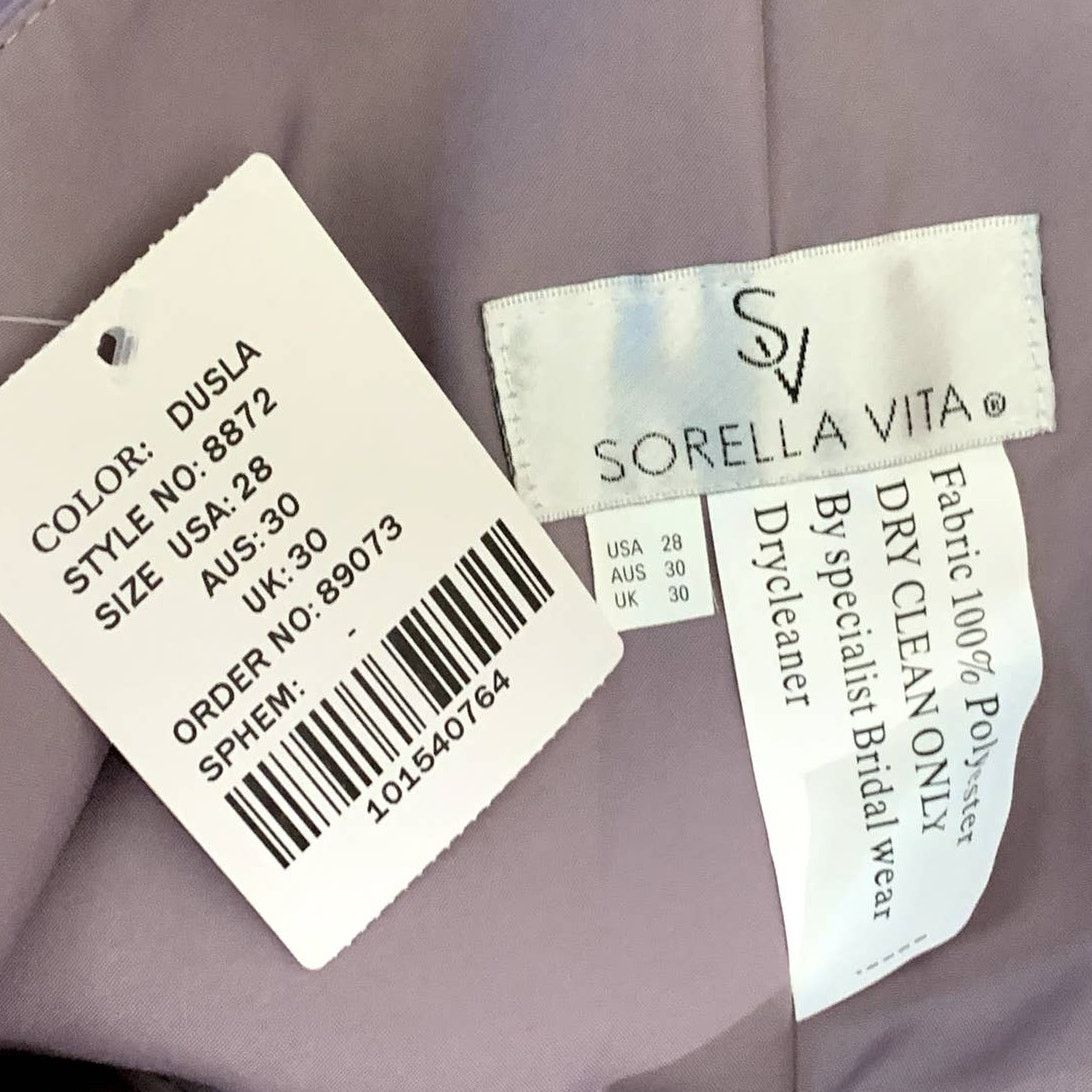 Other Sorella Vita Purple Maxi Chiffon Bridesmaid Dress 8872 28 Size ONE SIZE - 7 Thumbnail
