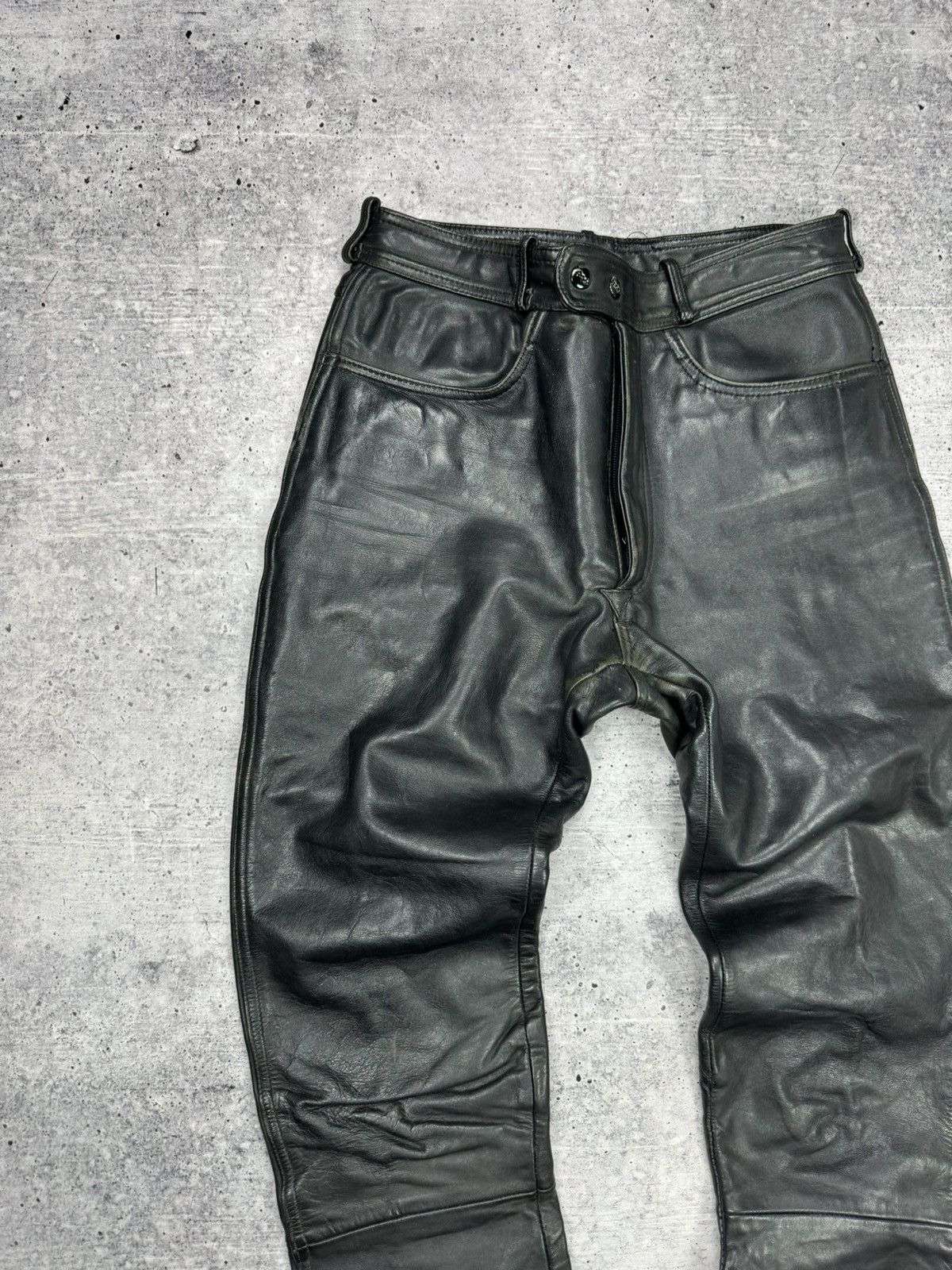 Genuine Leather × Vintage Vintage 90’s Y2K Style Casual Cowboy Genuine Leather Pants Size US 30 / EU 46 - 8 Thumbnail