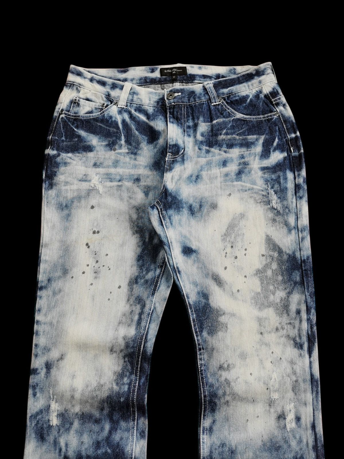 In The Attic In The Attic Acidwash Denim Jeans Size US 33 - 7 Thumbnail