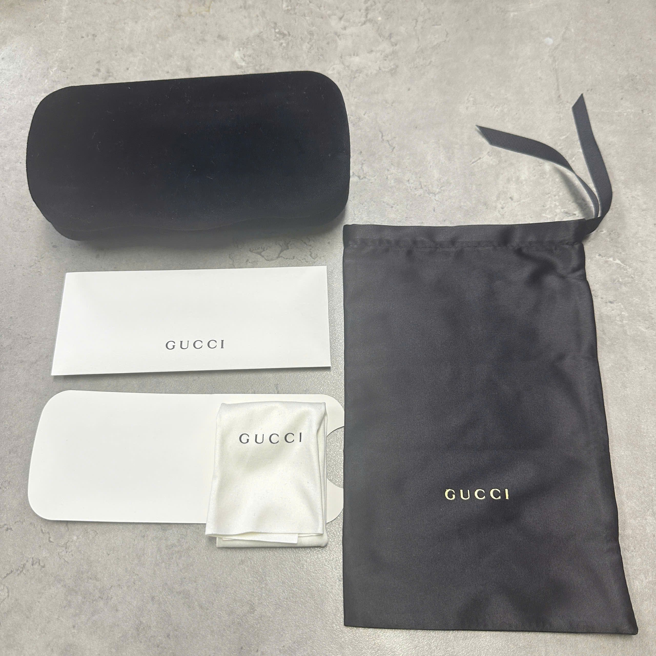 Gucci GUCCI GG0001SN 002 Sunglasses BLACK Size ONE SIZE - 9 Thumbnail