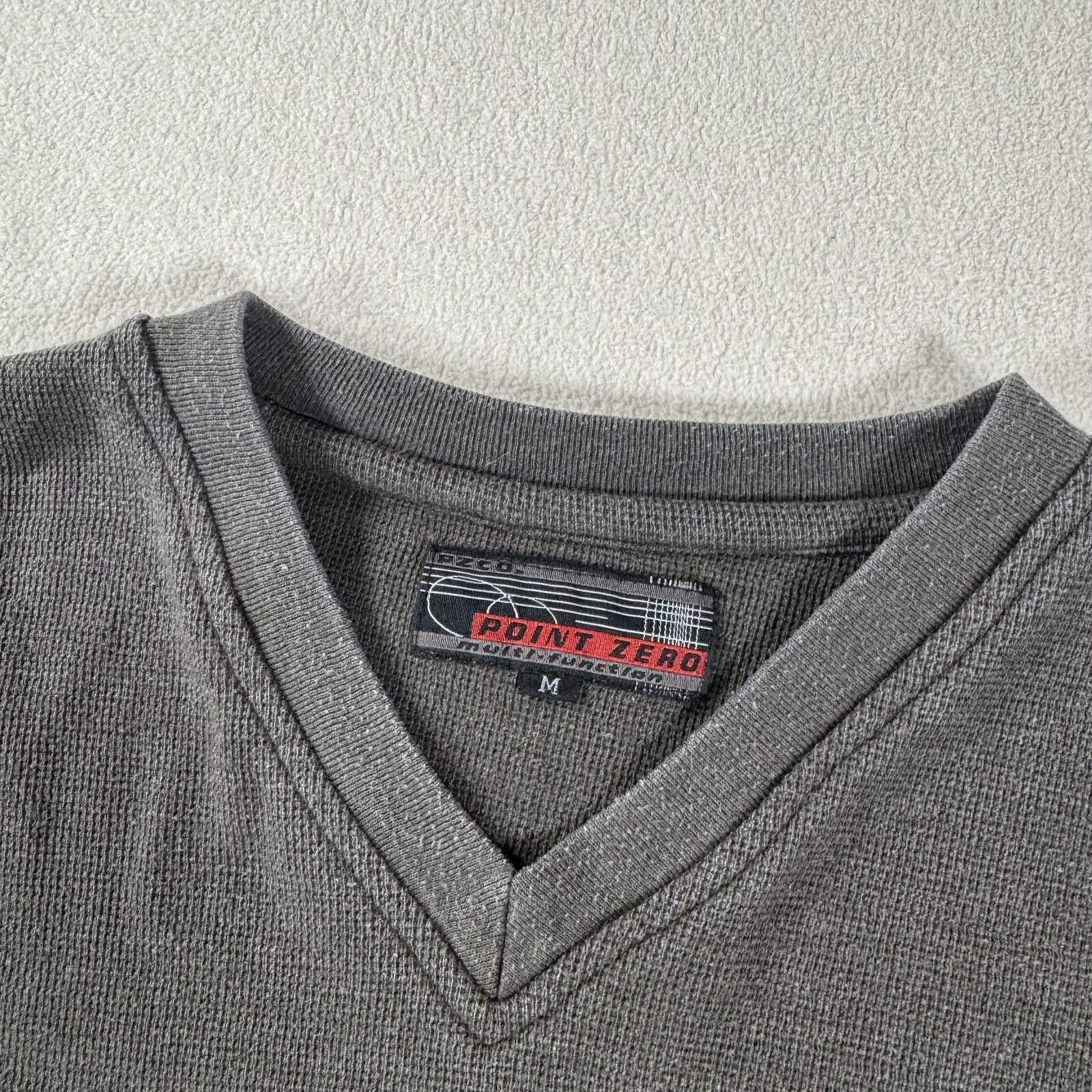 Point Zero Vintage Y2K Point Zero Striped Surf Style Sweater Size US M / EU 48-50 / 2 - 5 Thumbnail