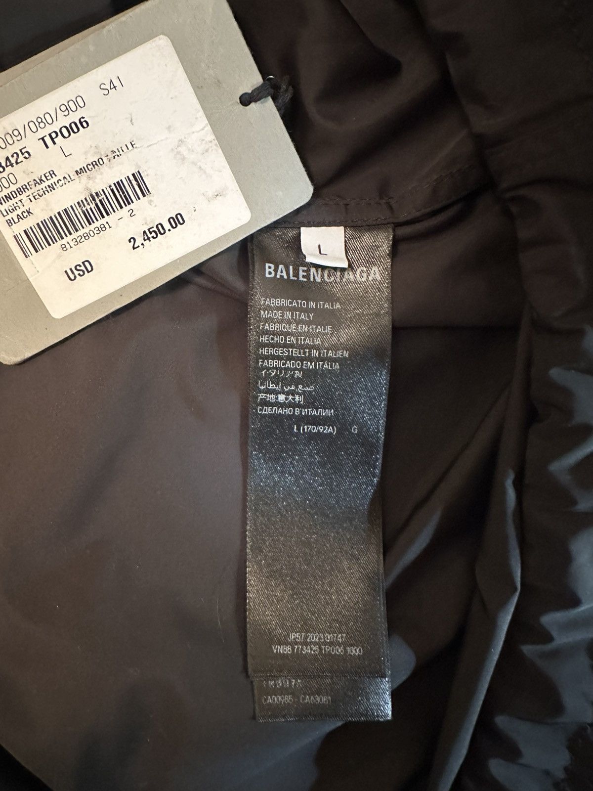 Balenciaga SS/24 Surfer Logo Windbreaker Size US L / EU 52-54 / 3 - 11 Thumbnail
