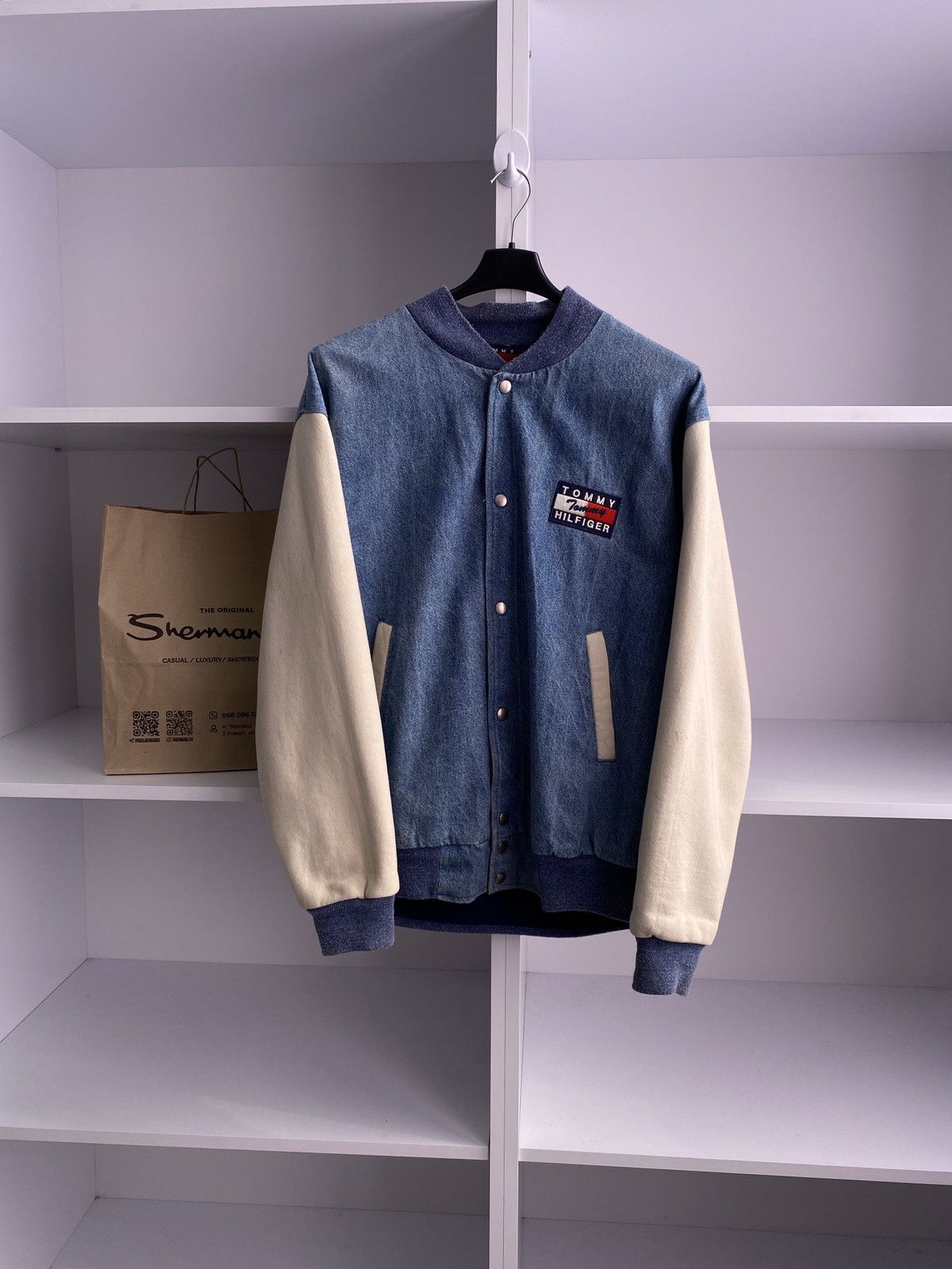 Tommy Hilfiger × Vintage Vintage Tommy Hilfiger Jeans Coat Jacket Size US L / EU 52-54 / 3 - 2 Thumbnail