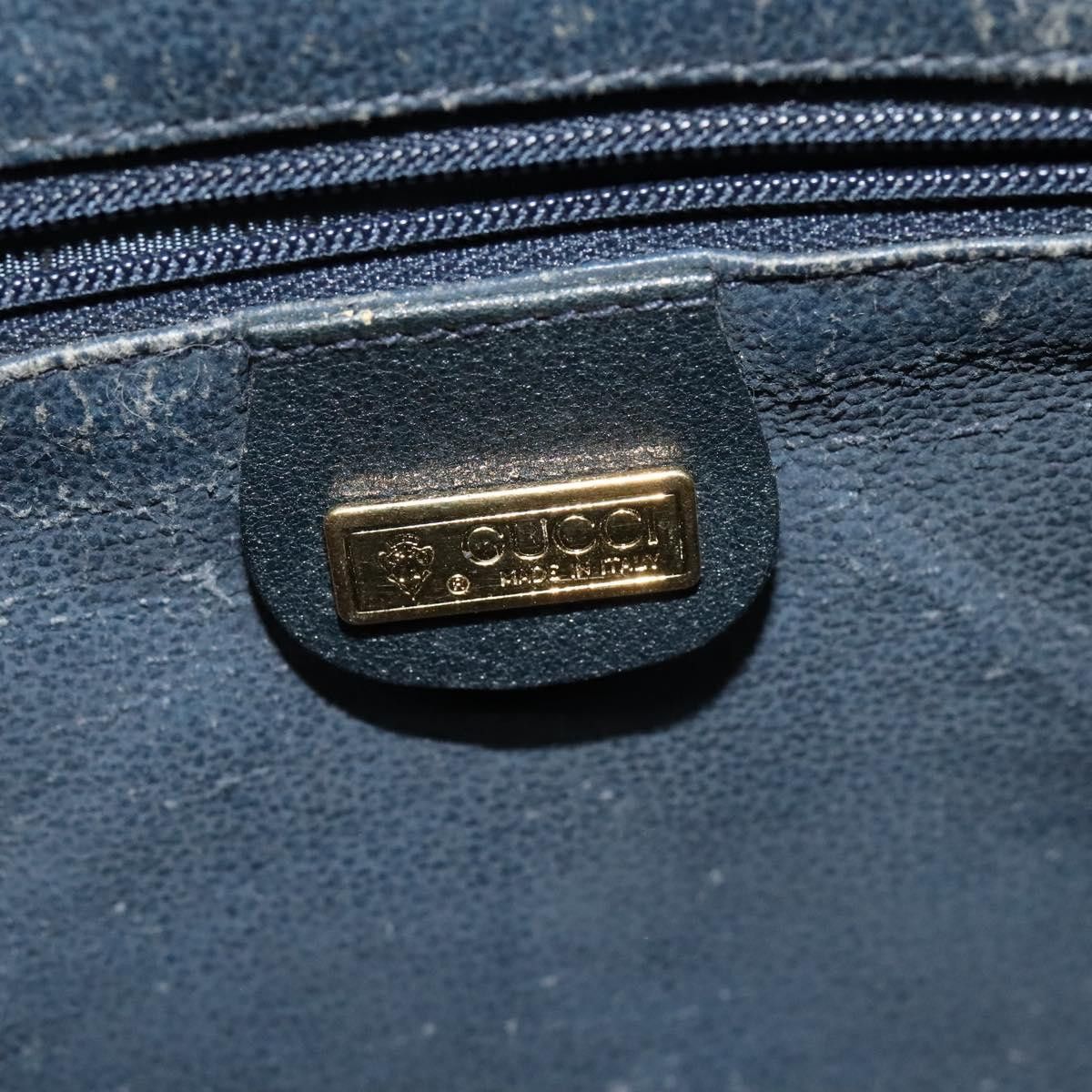 Gucci GUCCI GG Supreme Sherry Line Shoulder Bag Pvc Navy Gold 001 Size ONE SIZE - 15 Thumbnail