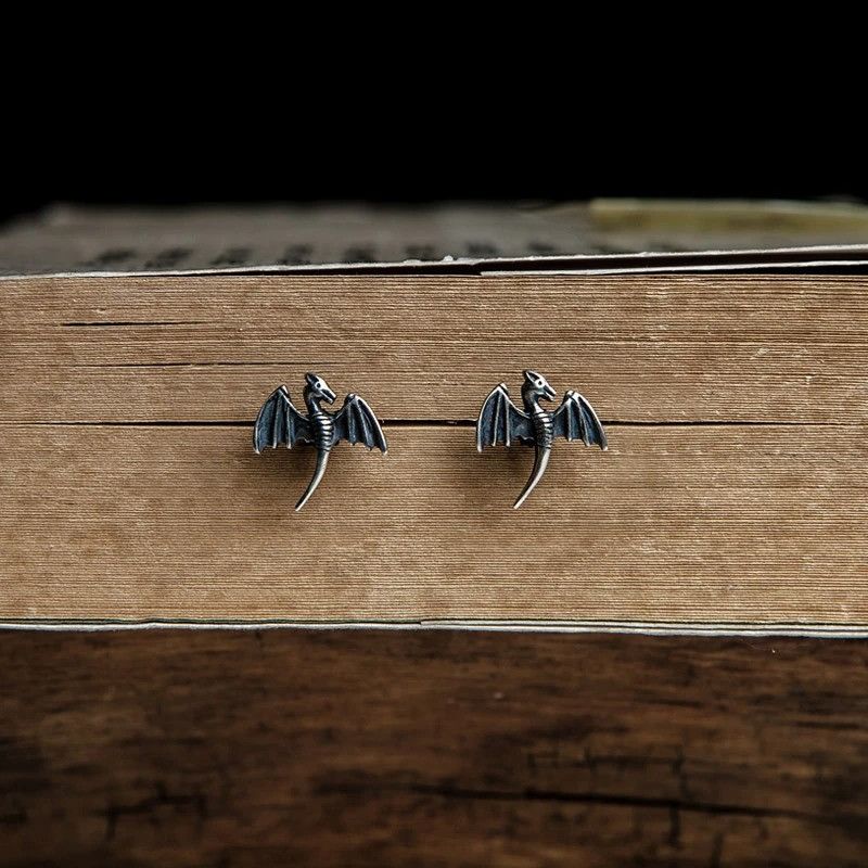 Jewelry Tiny Dinosaur Stud Earrings 925 Sterling Ear Charms Gift Size ONE SIZE - 3 Thumbnail