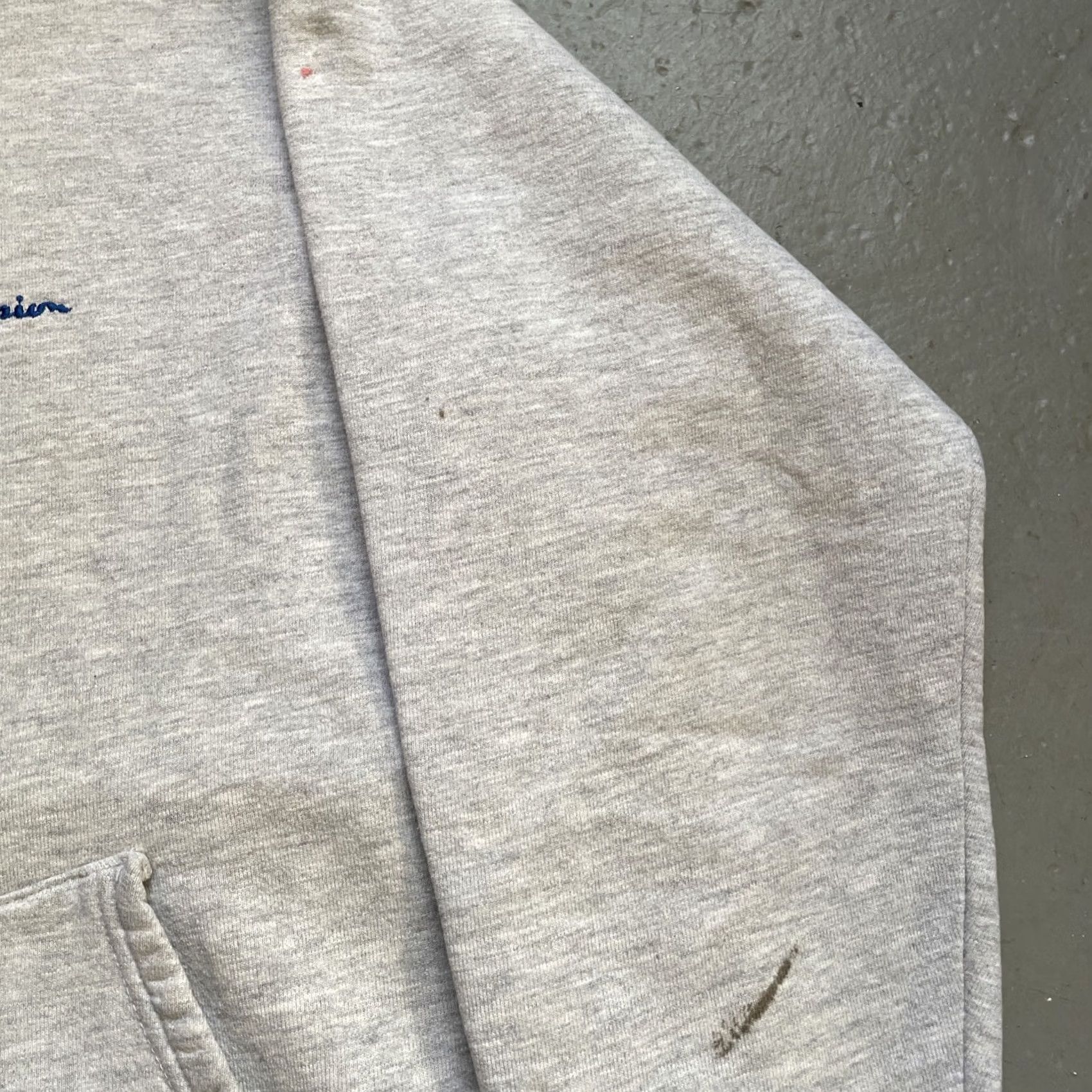 Champion VINTAGE Champion Hoodie 2XL Gray USA 90s Heavy Cotton Pullover Sweatshirt Size US XXL / EU 58 / 5 - 3 Thumbnail