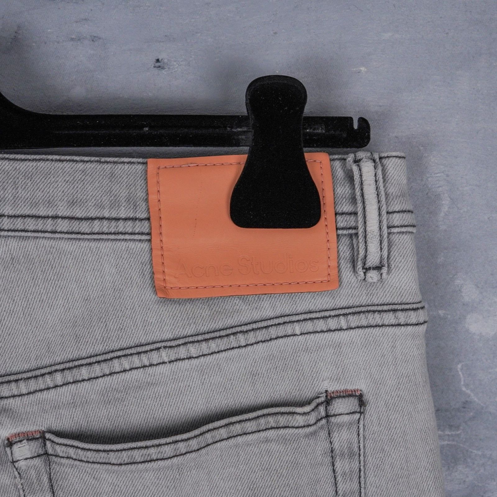 Acne Studios Acne studios river stone gray denim slim fit jeans pants Size US 32 / EU 48 - 7 Thumbnail