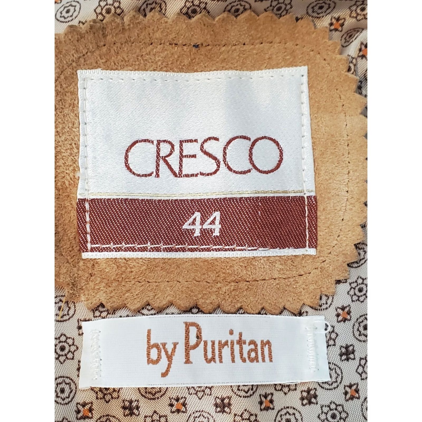 Camel VINTAGE Cresco by Puritan Camel Tan Suede Leather Shirt Jacket Shirtjac Men 44 Medium/Regular Tan Western Retro EUC Size US XXL / EU 58 / 5 - 5 Thumbnail