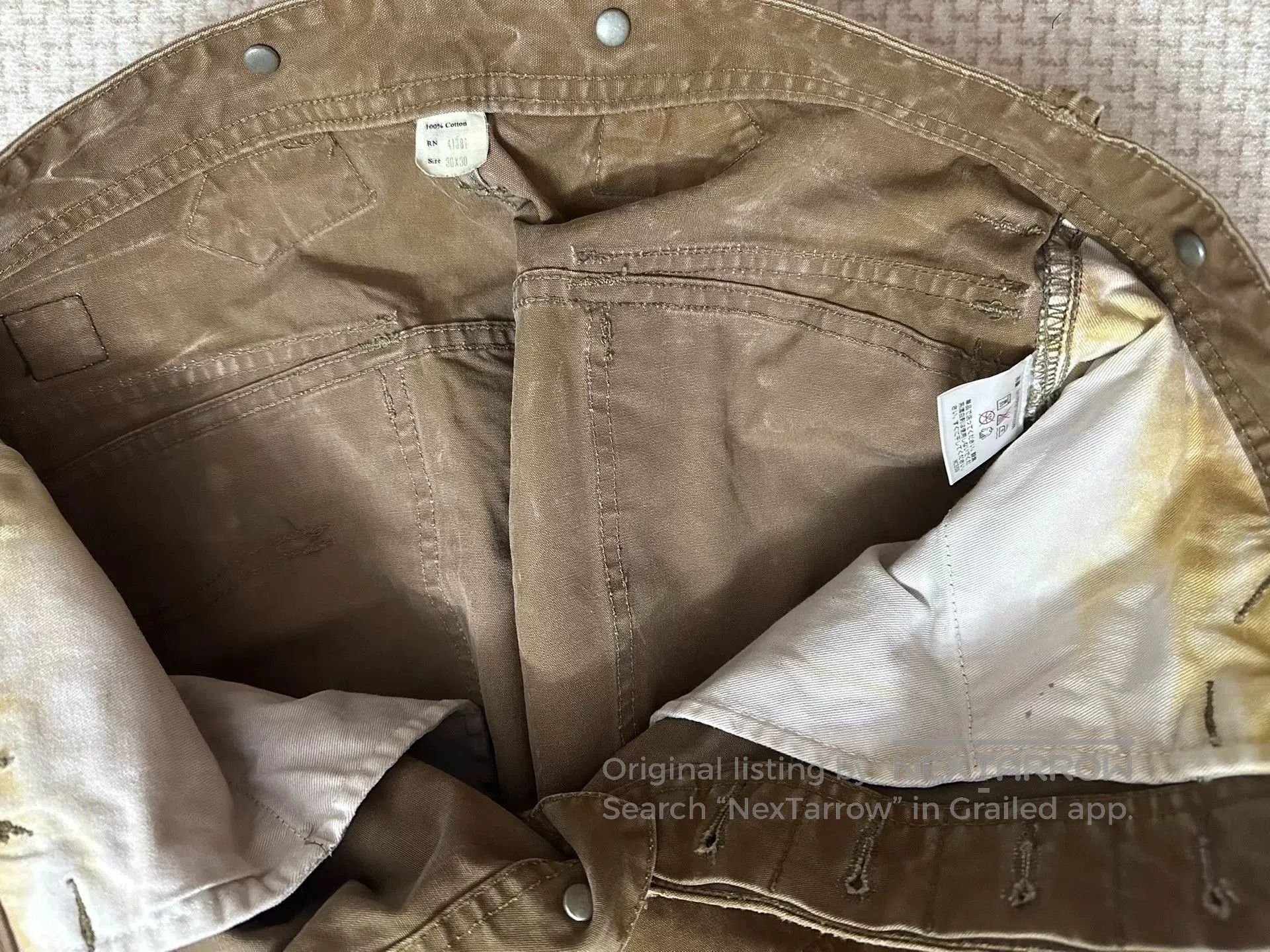 RRL Ralph Lauren RRL Vintage Limited Distressed Work Pants. Size US 30 / EU 46 - 7 Thumbnail