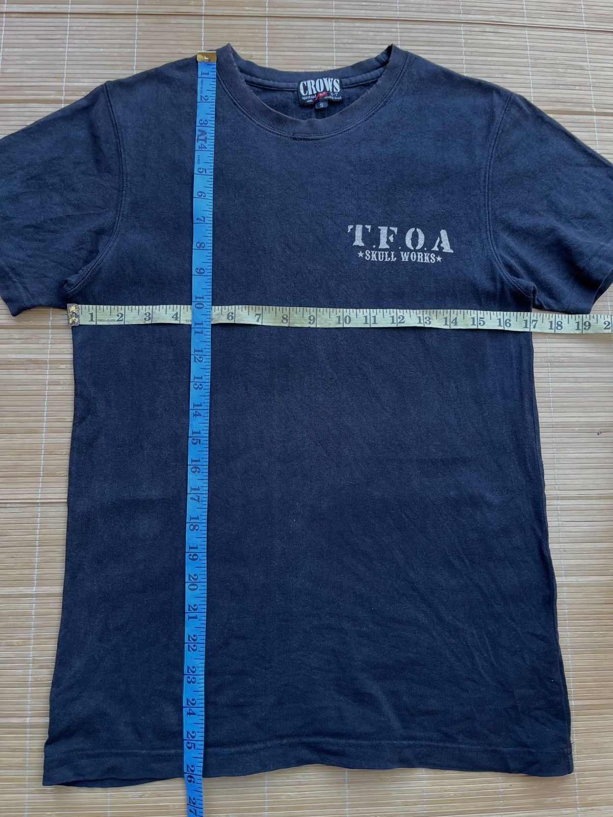 Japanese Brand T.F.o.A x skull works x jetmoon distress t shirt Size US S / EU 44-46 / 1 - 8 Thumbnail