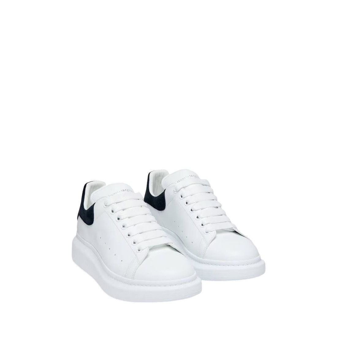 Alexander McQueen ALEXANDER MCQUEEN Oversized Men's White /Blue Gray Leather S Size US 14 / EU 47 - 2 Thumbnail