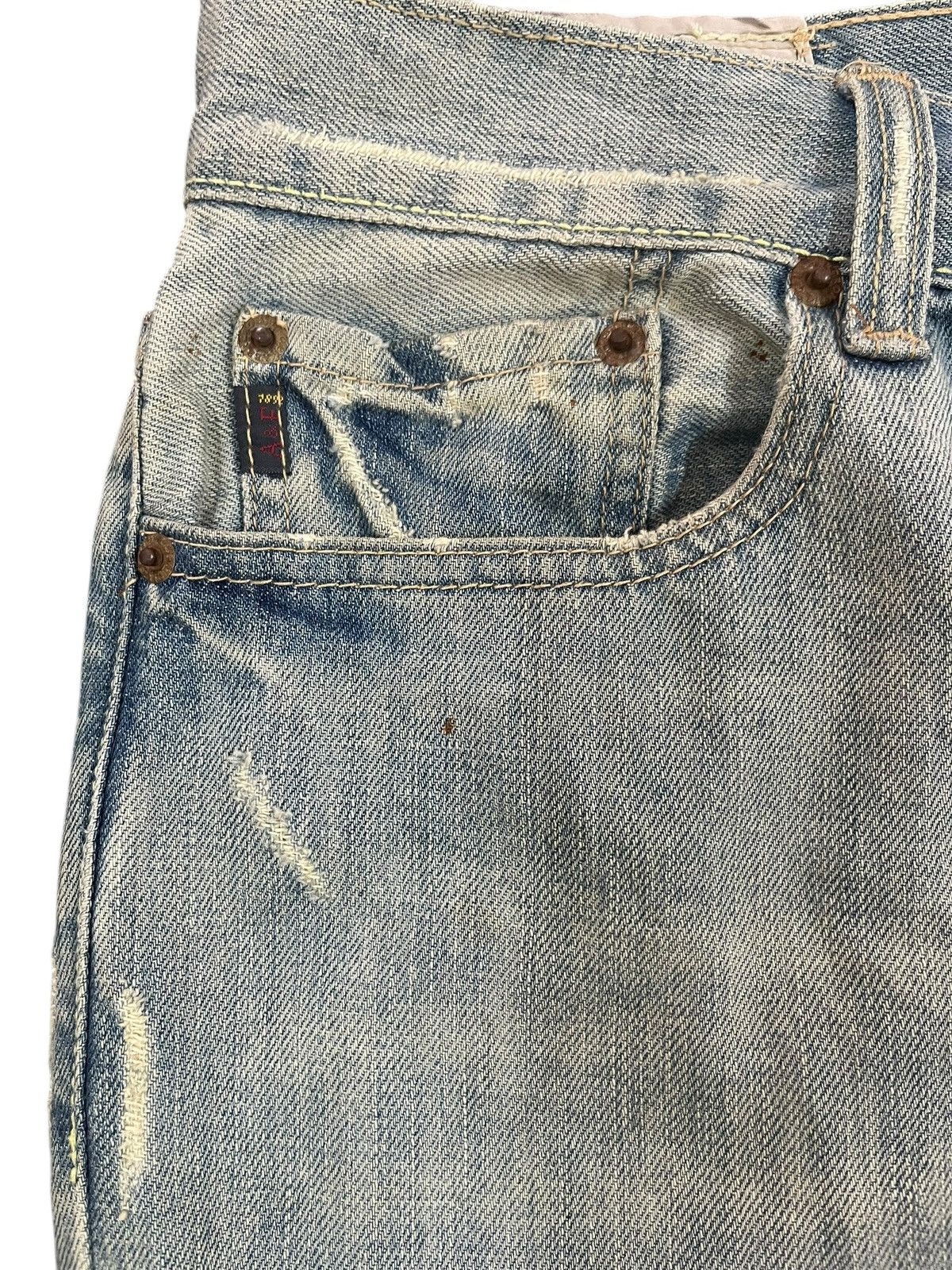Abercrombie & Fitch × If Six Was Nine Vintage Abercrombie&Fitch Baggy Faded Grunge Distress Denim Size US 35 - 5 Thumbnail
