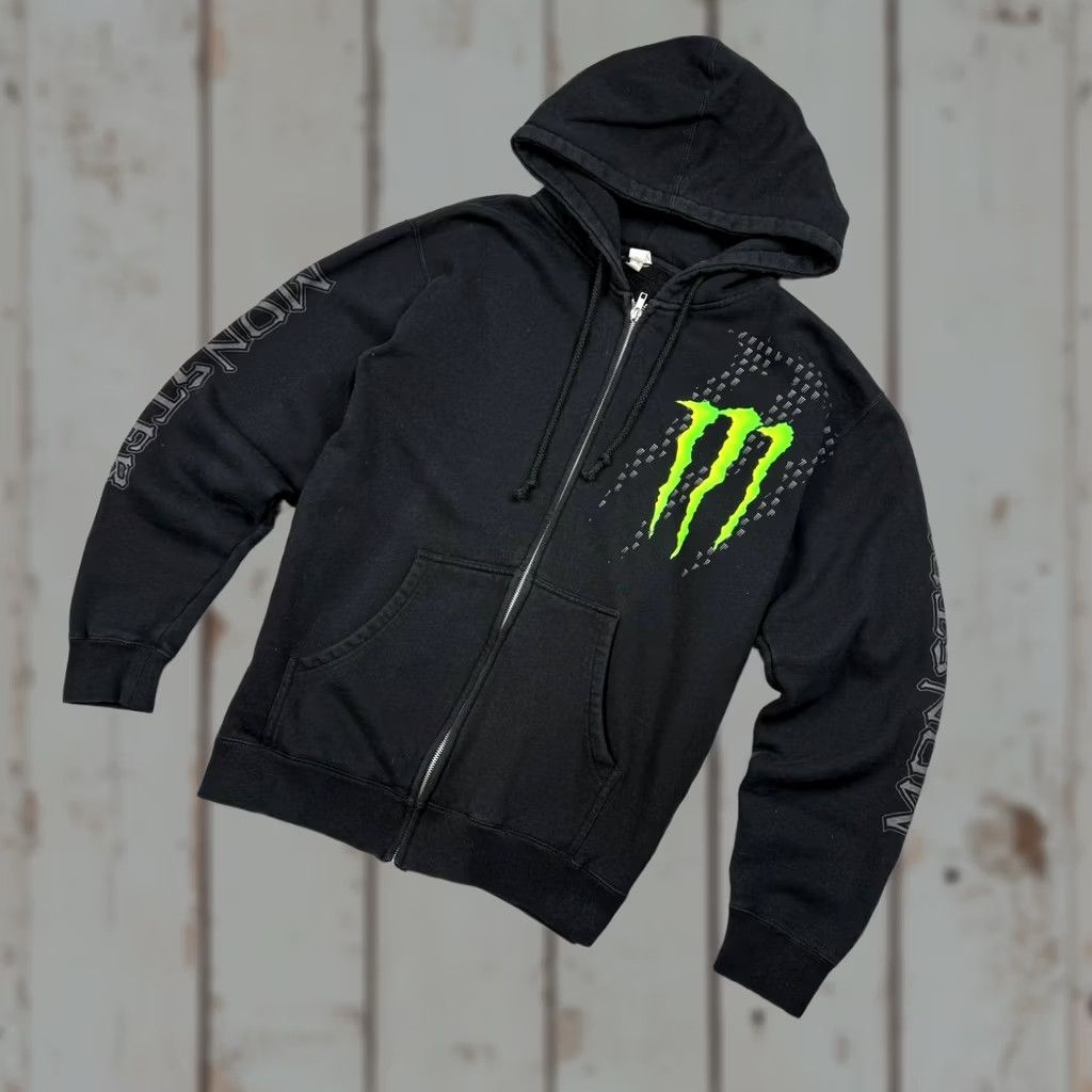 Vintage VINTAGE Monster Energy Hoodie Full Zip Men Size S Black Size US S / EU 44-46 / 1 - 1 Thumbnail
