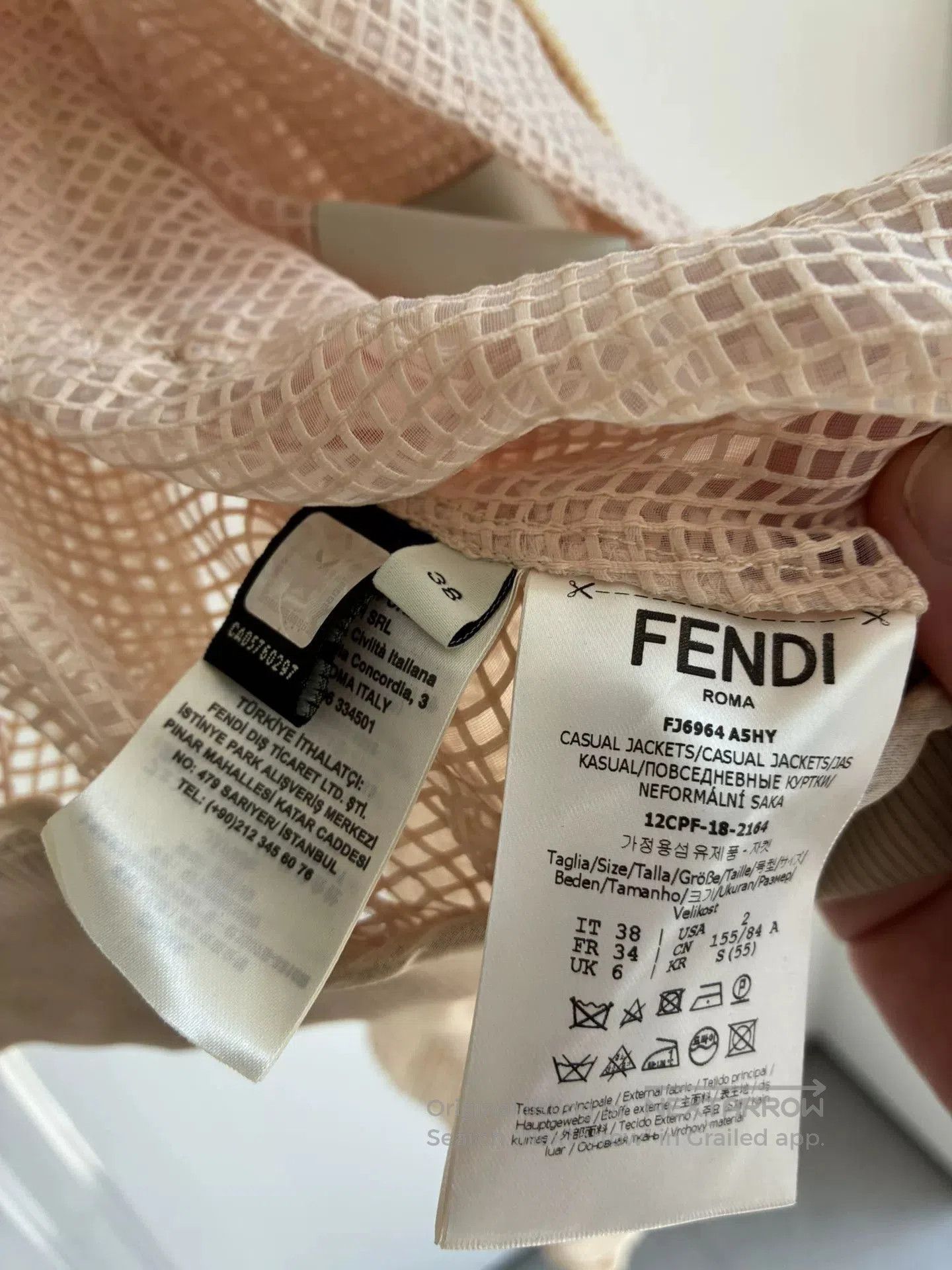 Fendi Fendi Beige Mesh Sun Protection Jacket. Size US M / EU 48-50 / 2 - 4 Thumbnail