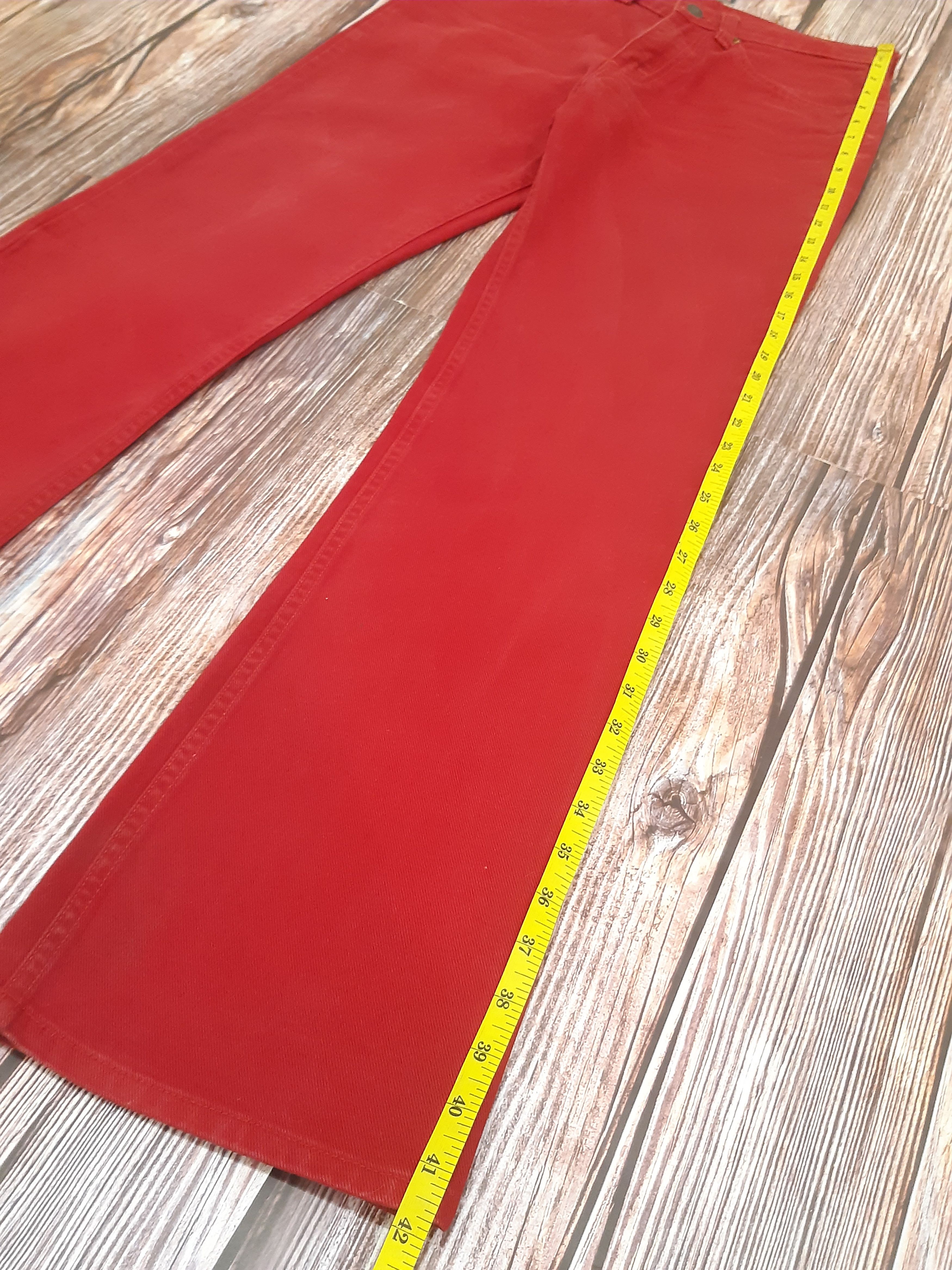 Levi's Levis 517 Jeans Bootcut RARE RED Size US 29 - 5 Thumbnail