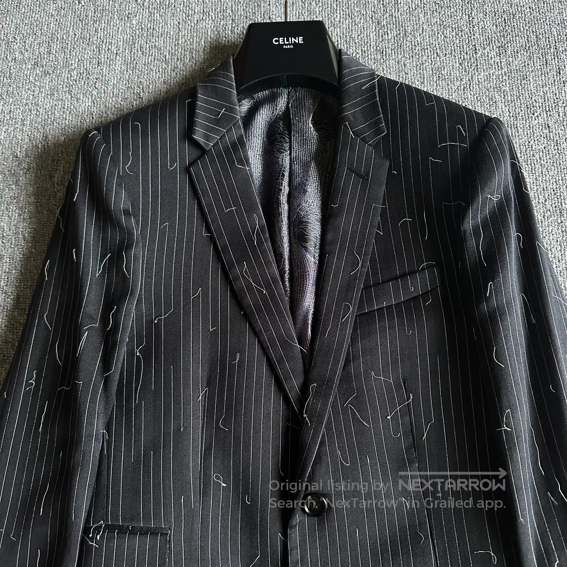 Dior dior homme black striped wool suit. Size US M / EU 48-50 / 2 - 3 Thumbnail