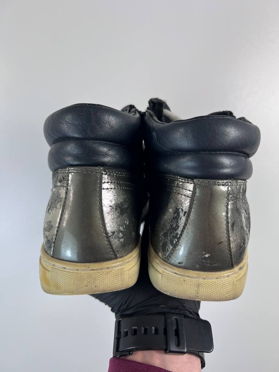 Crime London Crime London High Top Sneakers Leather Zip Womens Size 39 Size US 9 / IT 39 - 7 Thumbnail
