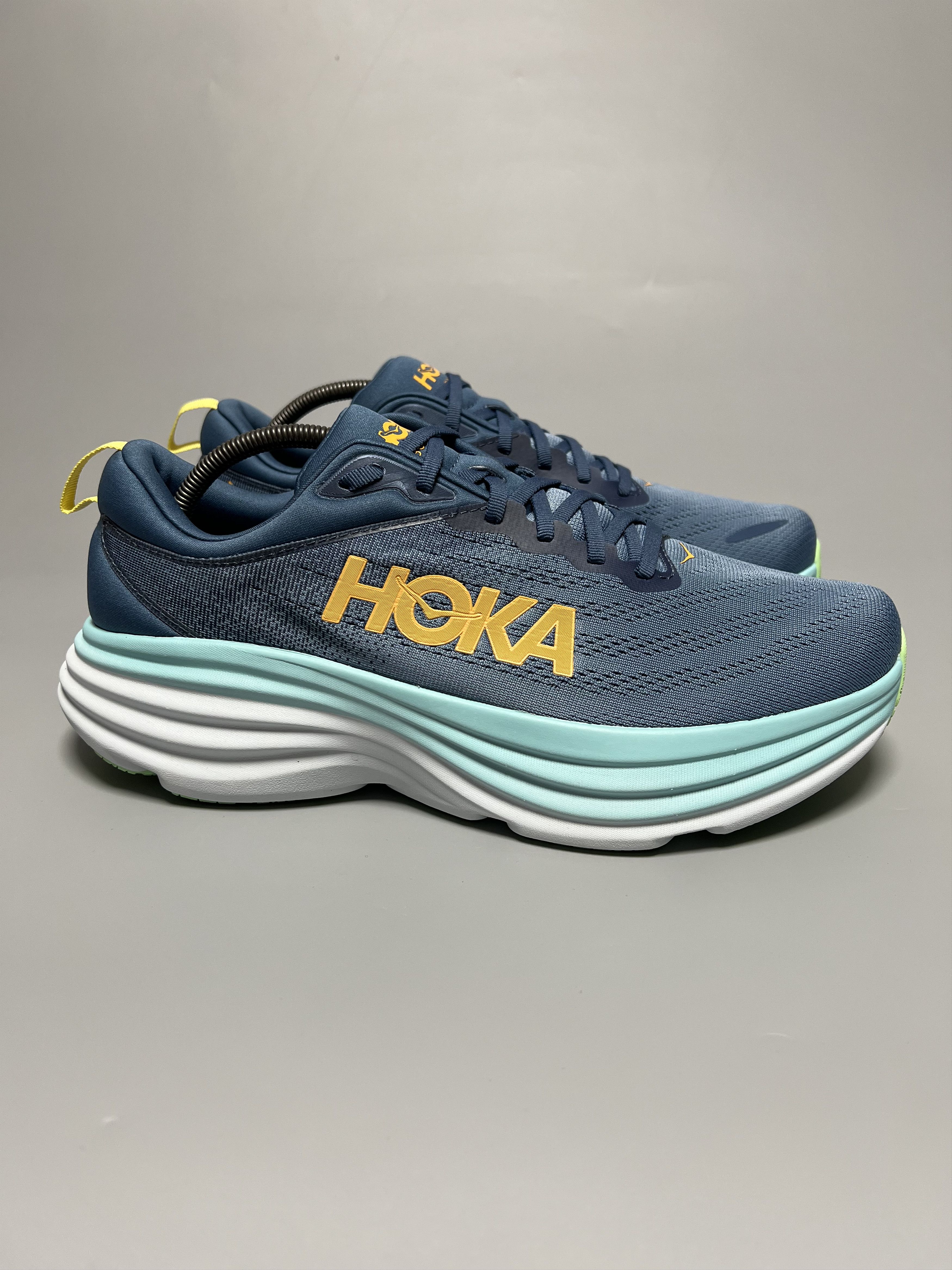 12 Ee Hoka One One Bondi 8 Wide Running Shoes 1127953-Rhd in Blue, Men's