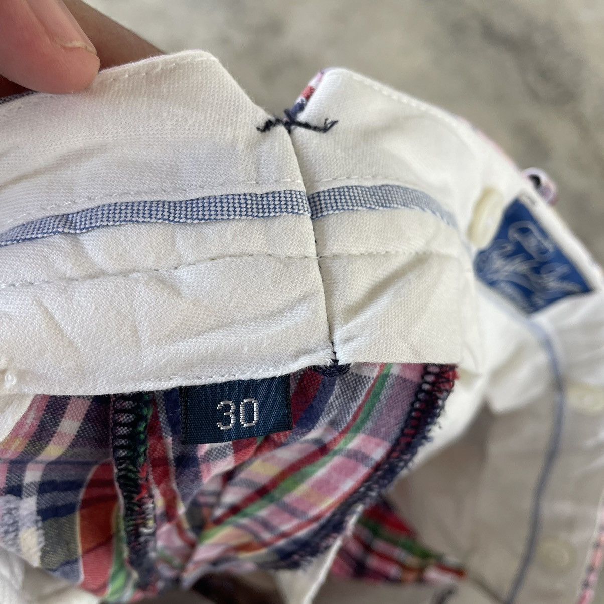 Polo Ralph Lauren × Ralph Lauren × Vintage 🔥Vintage Polo Ralph Lauren Multicolour Checkerd Shorts Pants Size US 30 / EU 46 - 6 Thumbnail