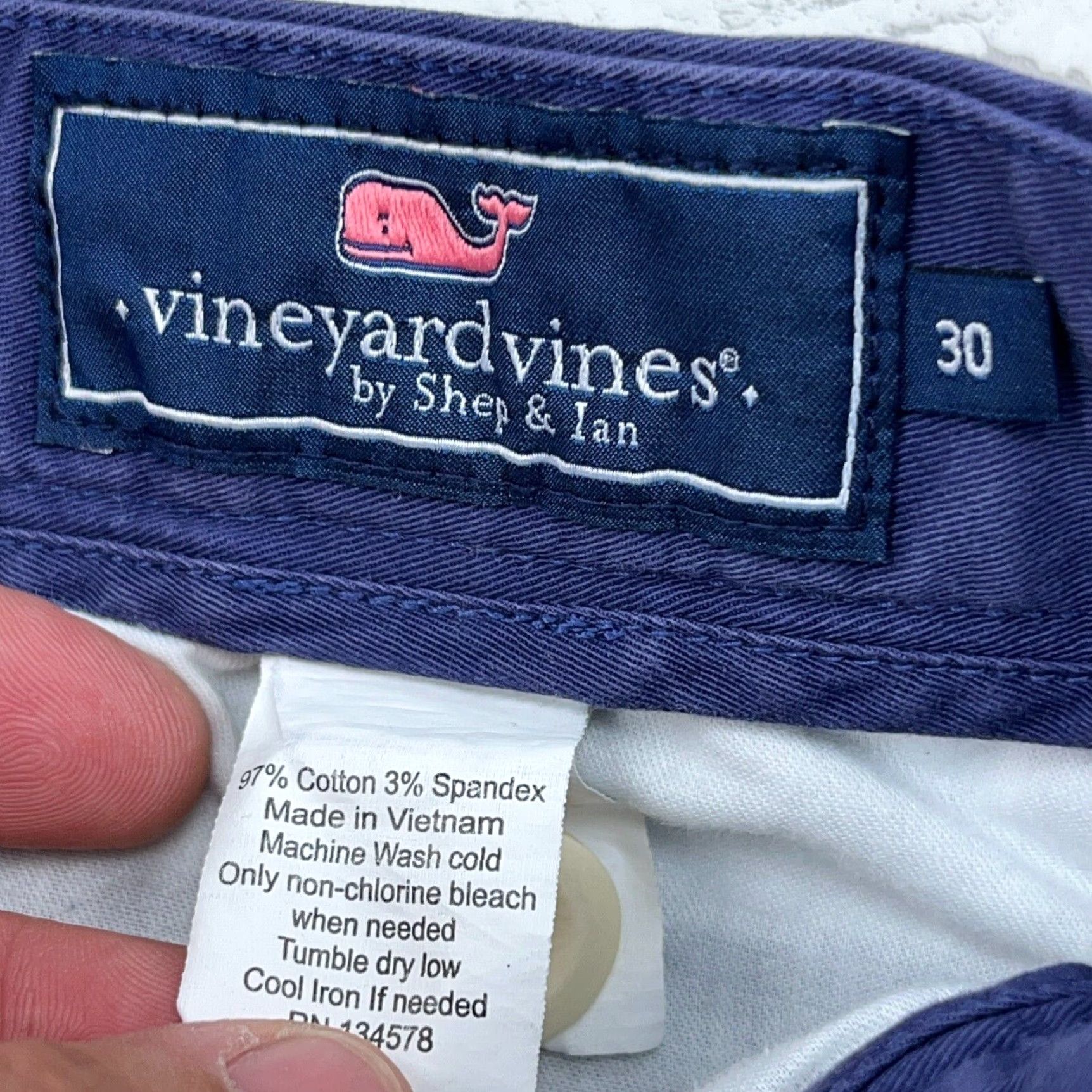 Vineyard Vines Vineyard Vines Chino Shorts Men 30 Blue Twill Golf Colorblock Whale Shep & Ian Size US 30 / EU 46 - 3 Thumbnail
