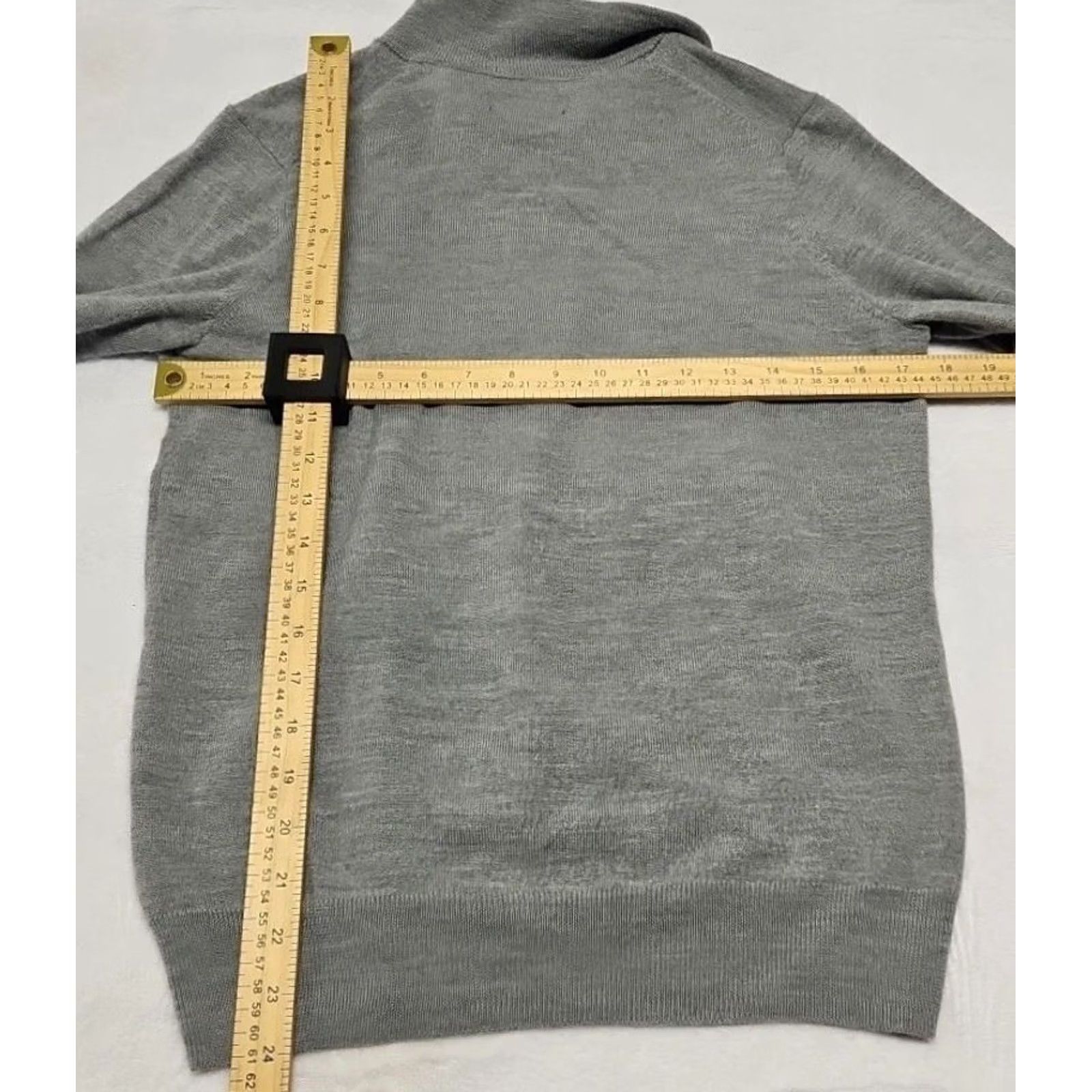 Christian Lacroix Christian Lacroix Sweater 100% Merino Wool Gray Solid Long Sleeve Zipper Pullover Unisex Adults Small/Medium Size S / US 4 / IT 40 - 8 Thumbnail