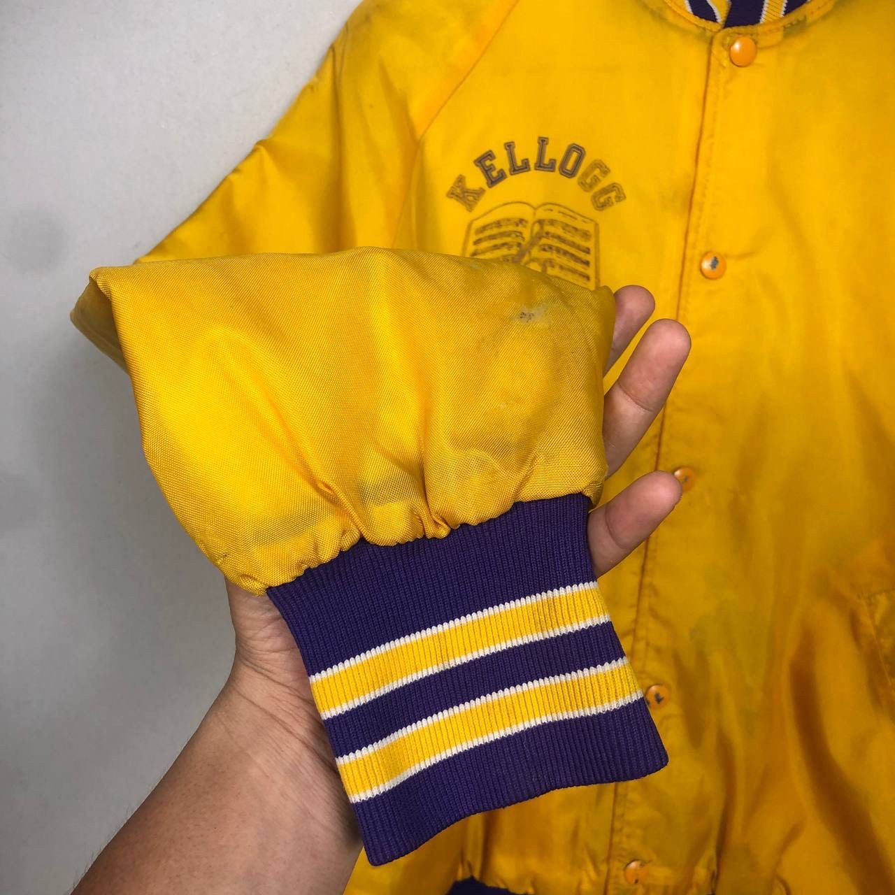 Japanese Brand Vintage Kellog Varsity Baseball Bomber Flight Jacket Size US L / EU 52-54 / 3 - 8 Thumbnail