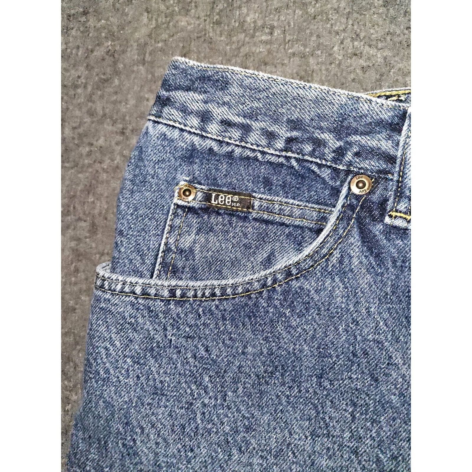 Lee VINTAGE LEE Jeans Men 36x36 Straight Blue Denim USA 80s 90s Grunge Regular Mens Size US 36 / EU 52 - 7 Thumbnail