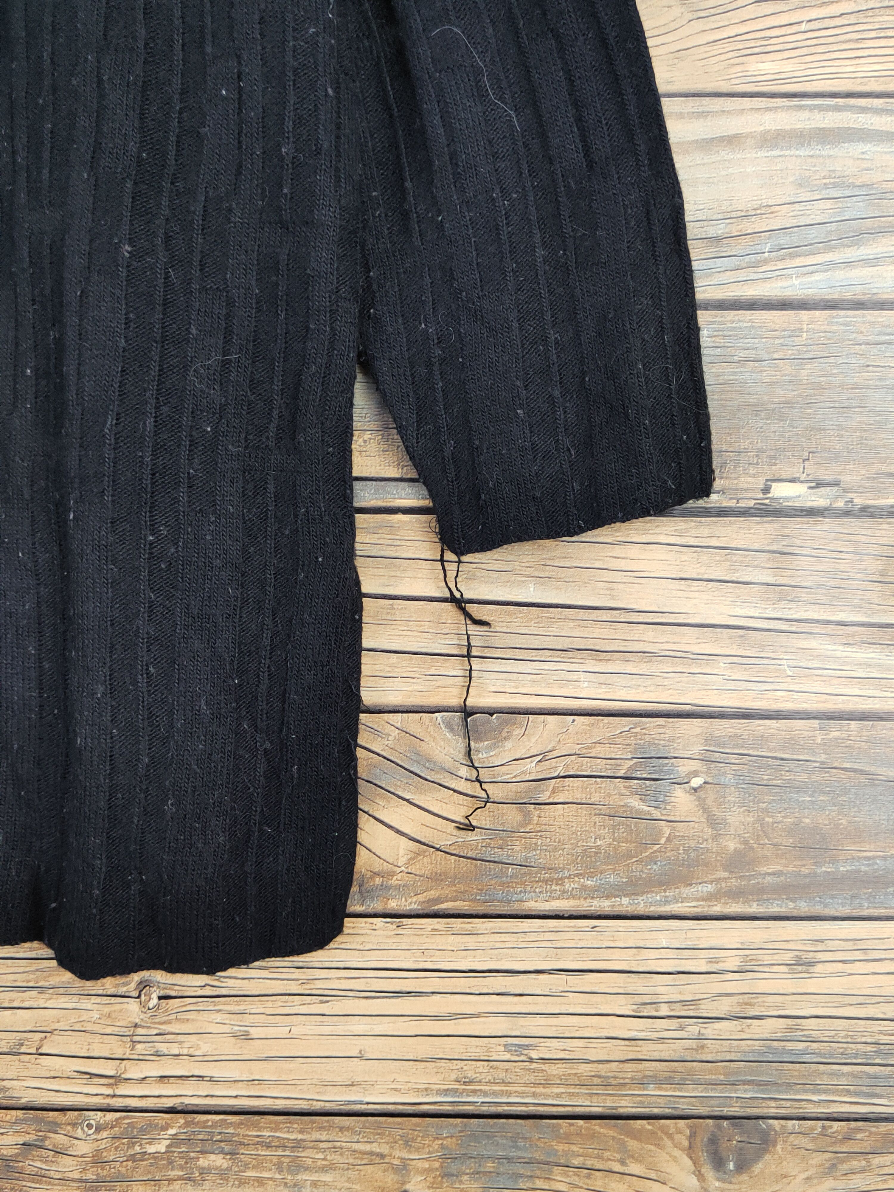Homespun Knitwear Eden Black Knitwear Long Sleeve #W1338 Size M / US 6-8 / IT 42-44 - 6 Thumbnail