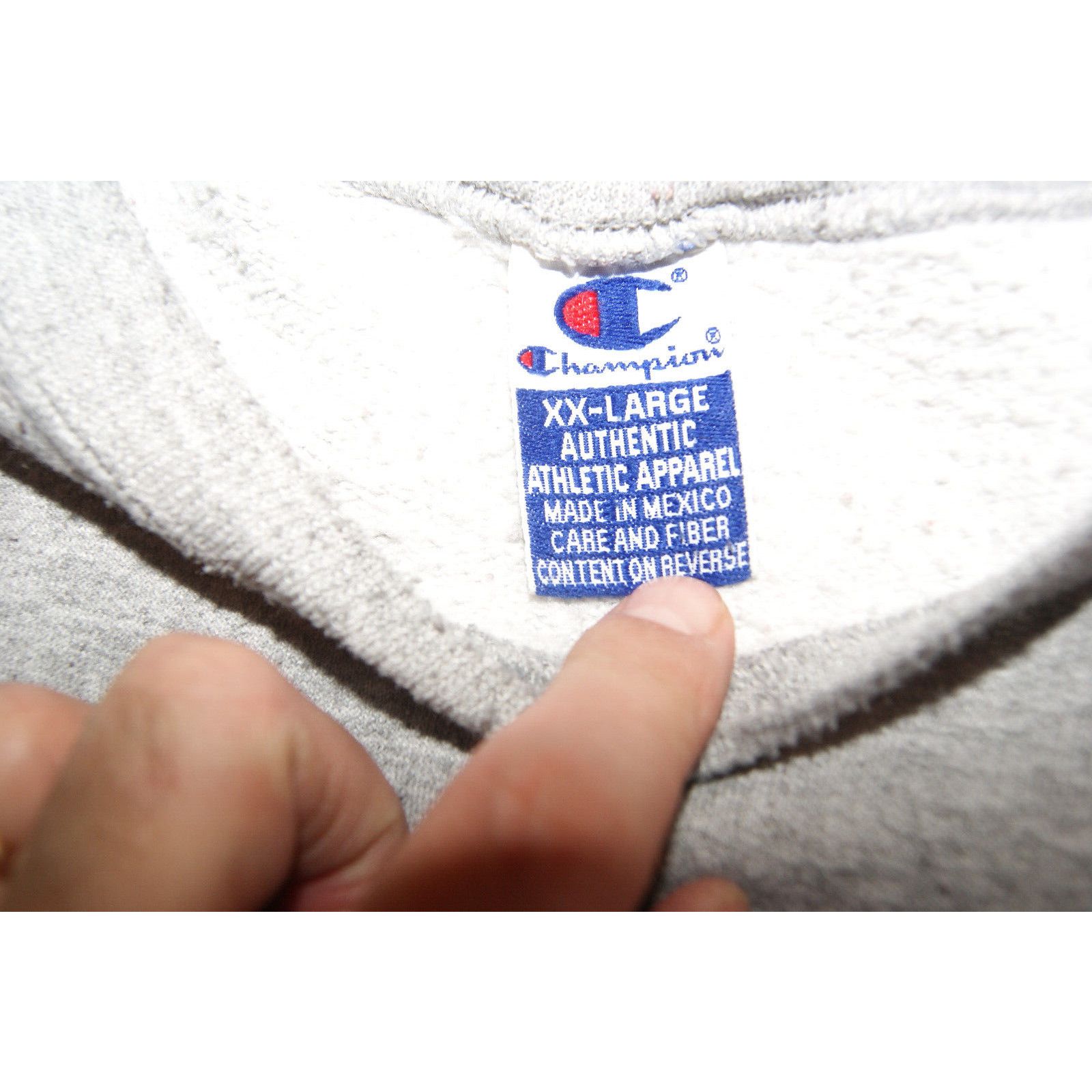 Champion VTG 90s Y2K Champion Mens 2XL Spell Out Crewneck Sweatshirt Size US XXL / EU 58 / 5 - 2 Thumbnail