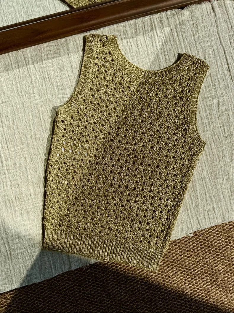 Dior Dior Little Bee CD Embroidered Hollow Gold Vest Size XS / US 0-2 / IT 36-38 - 6 Thumbnail