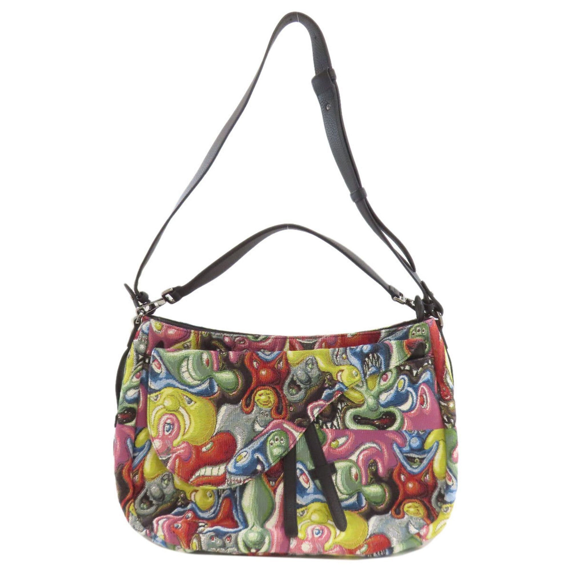 Dior Christian Dior Saddle Kenny Scharf Collaboration 2-Way Tote Bag Canvas Women's CHRISTIAN DIOR Size ONE SIZE - 1 Thumbnail