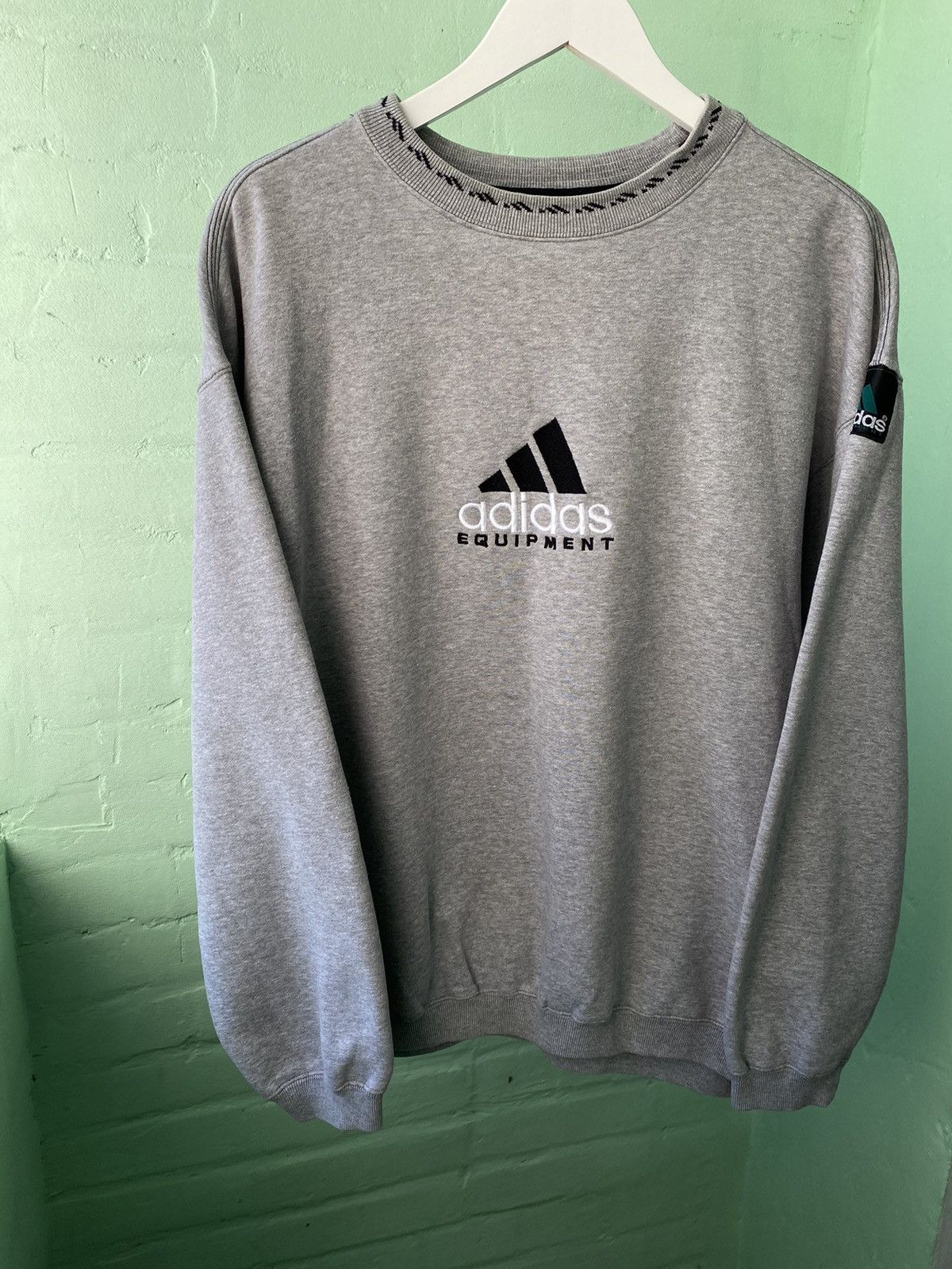 Equipment Adidas Equipment Vintage Sweatshirt Gray Size US XL / EU 56 / 4 - 1 Thumbnail