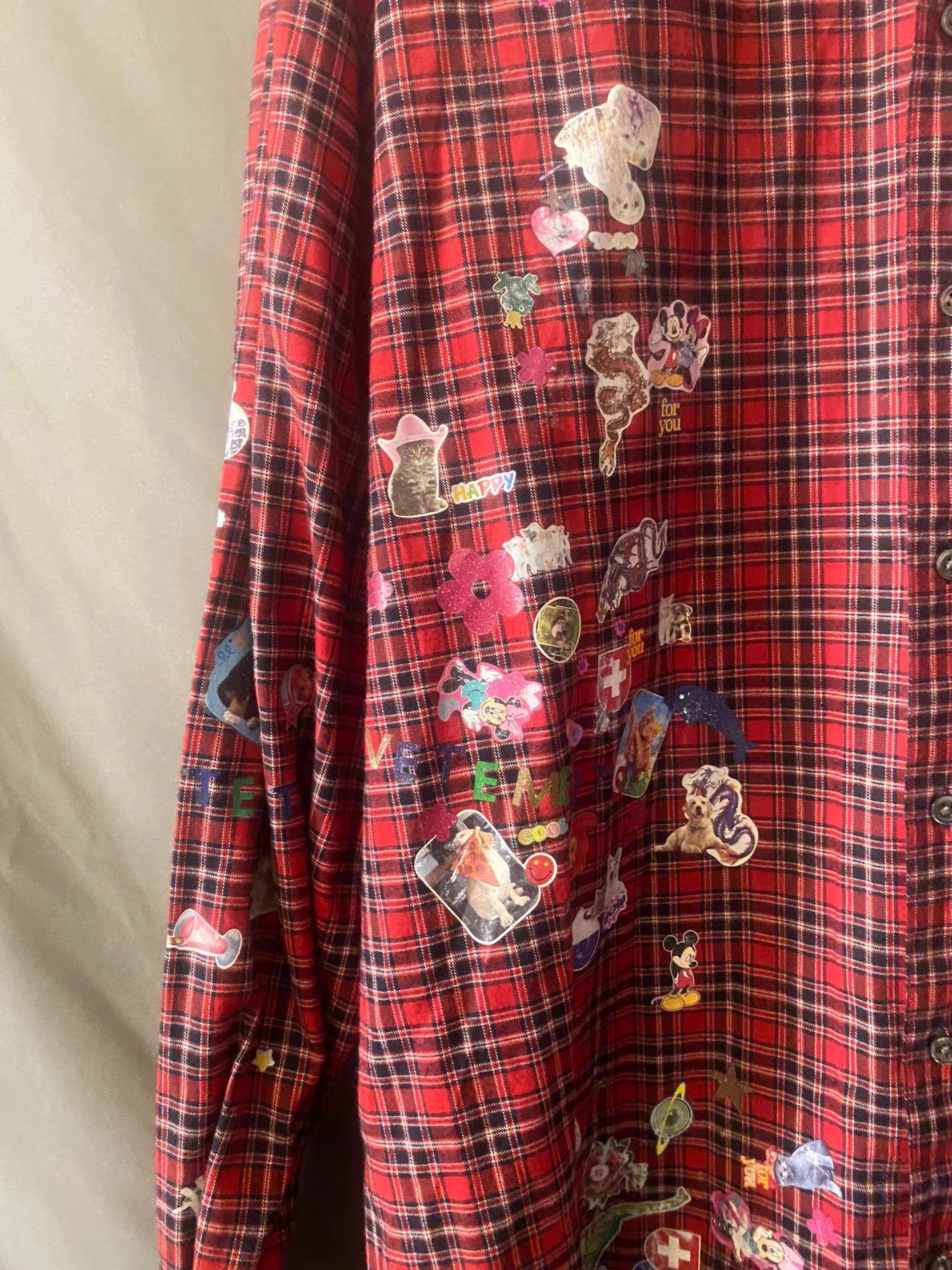 Vetements VETEMENTS Zoo Print Red Plaid Shirt Size US S / EU 44-46 / 1 - 7 Thumbnail