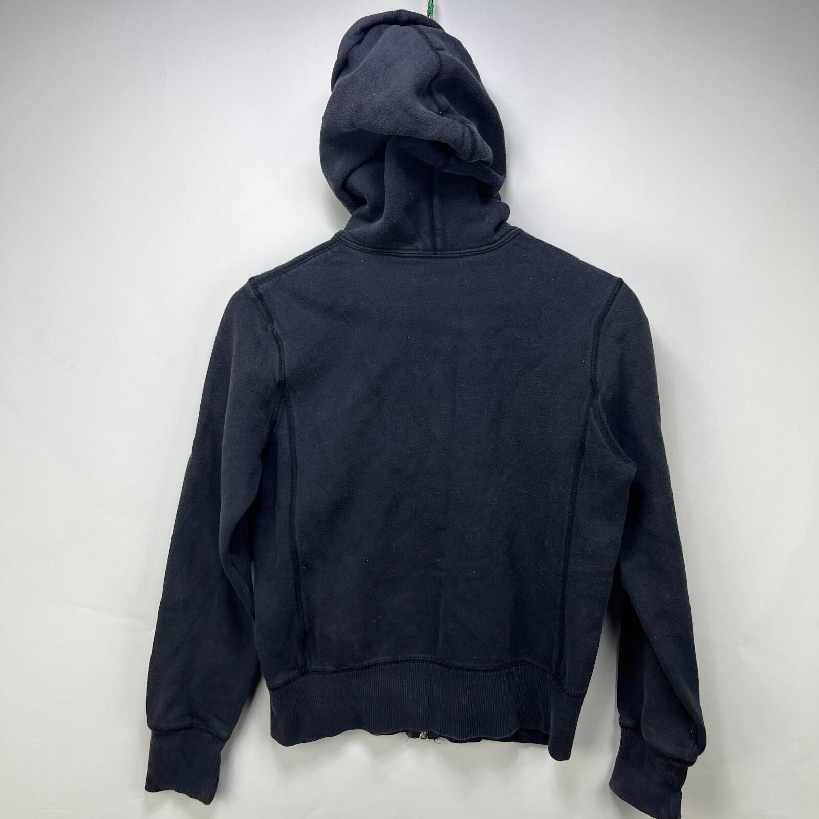 Nike Vintage Y2K Nike Zip Black Tonal Swoosh Hoodie Women's Small Size S / US 4 / IT 40 - 11 Thumbnail