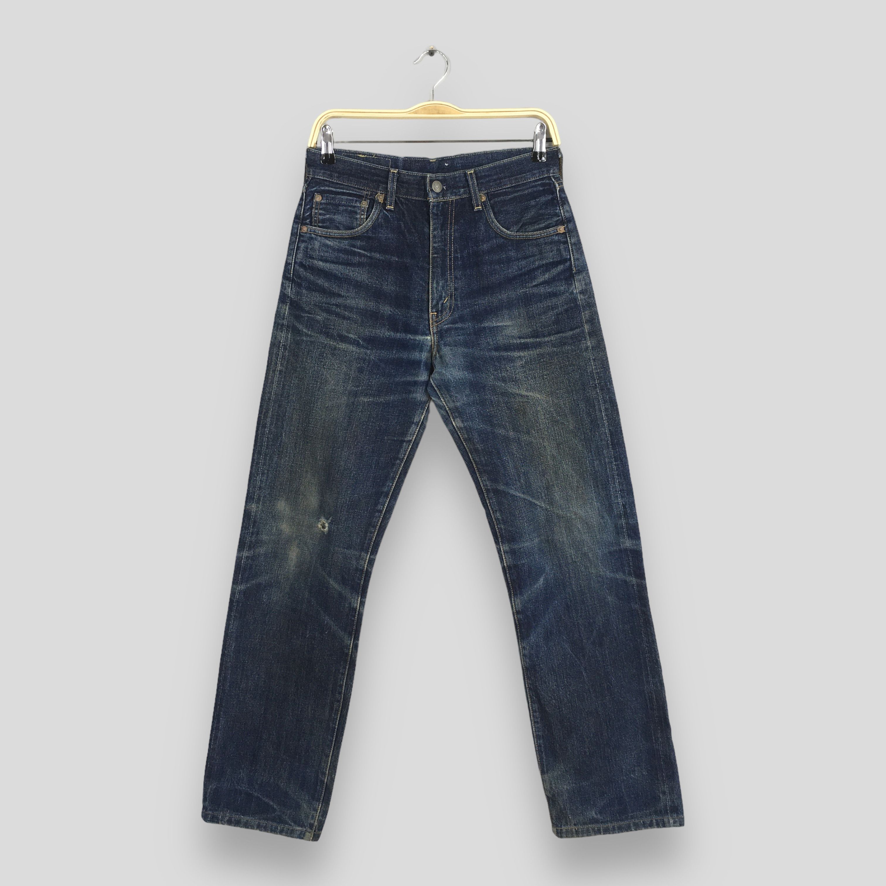 image of Size 28X30 Vintage Levi's 502 Big E Lvc Japan Jeans in Blue, Men's